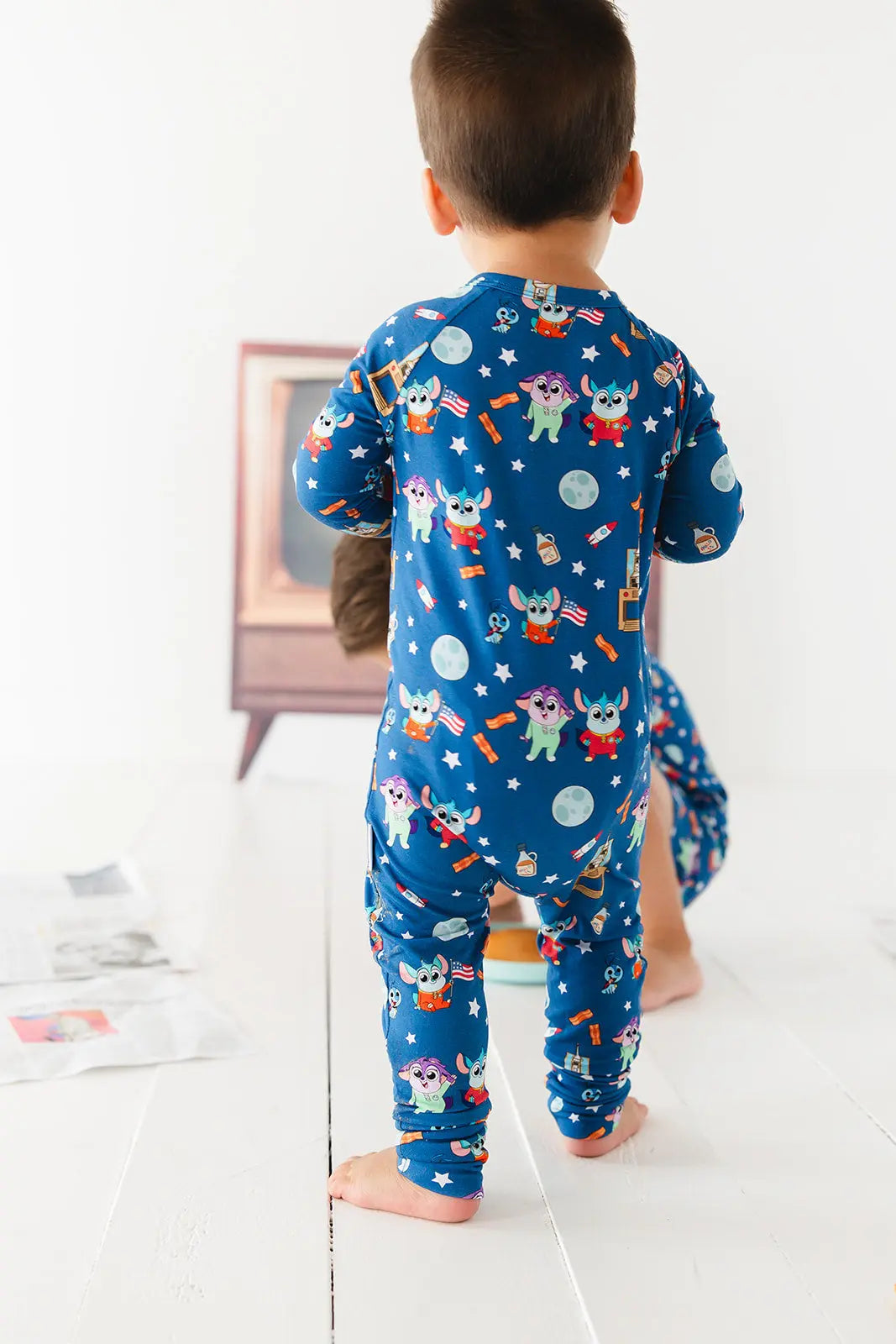 Bamboo Rompee Chip Chilla Baby Romper Convertible Cuffs Charlie Lou Baby Everetts Place: Online Boutique