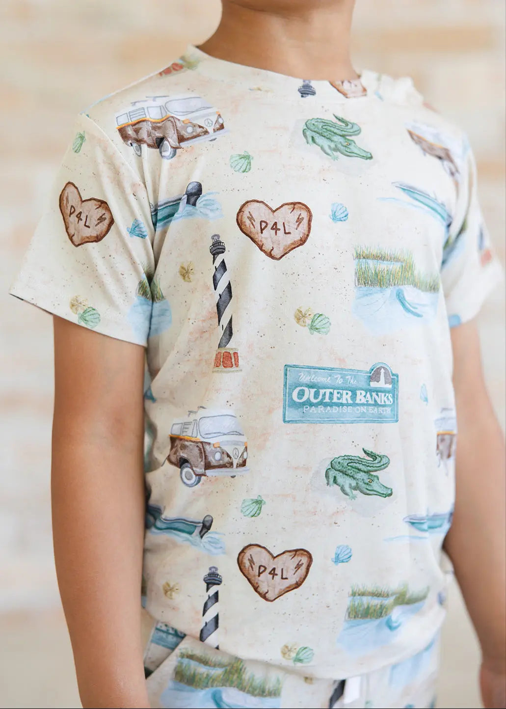 Bamboo Shortie Set Outer Banks By Charlie Lou Baby Kids Charlie Lou Baby Everetts Place: Online Boutique