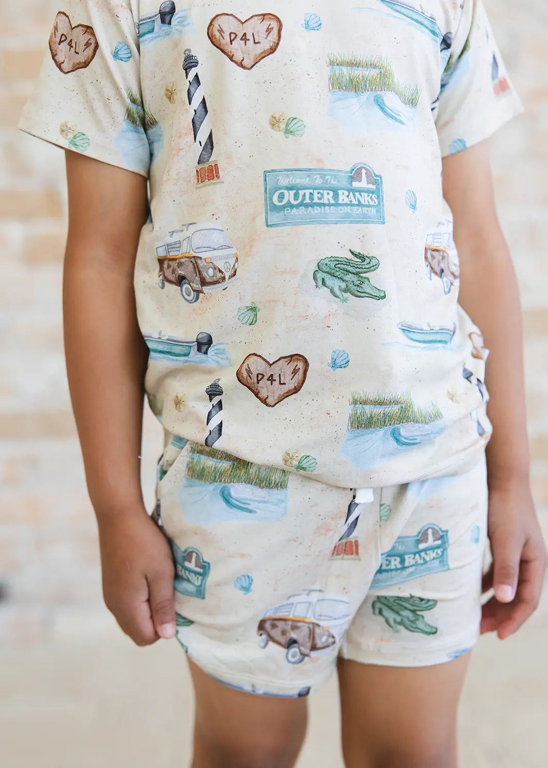 Bamboo Shortie Set Outer Banks By Charlie Lou Baby Kids Charlie Lou Baby Everetts Place: Online Boutique