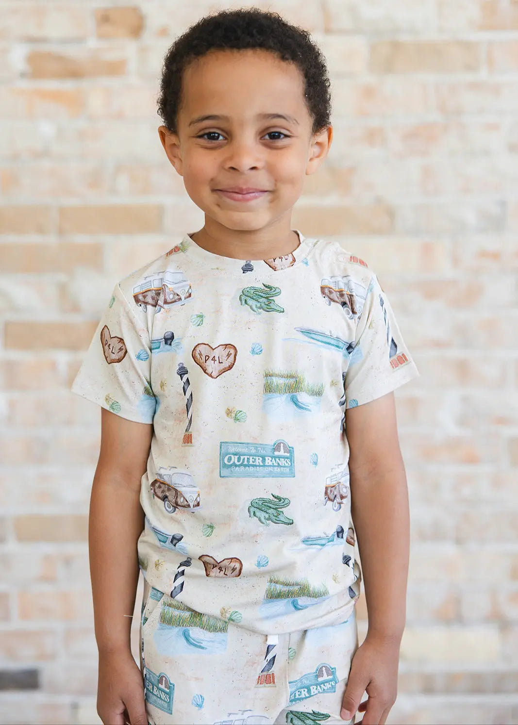 Bamboo Shortie Set Outer Banks By Charlie Lou Baby Kids Charlie Lou Baby Everetts Place: Online Boutique