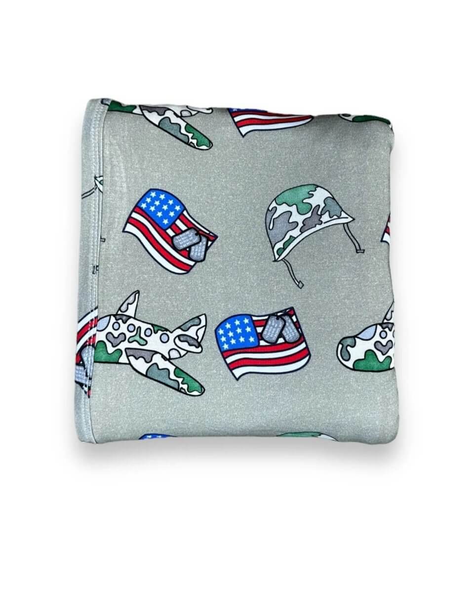 Miller & Co. Bamboo Spandex Swaddle, Army - Everetts Place Boutique -