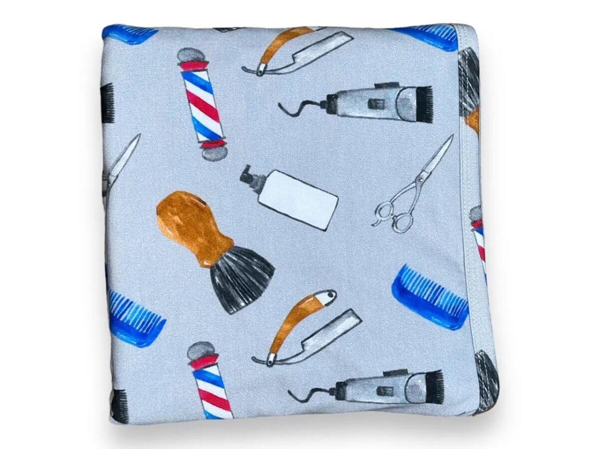 Miller & Co. Bamboo Spandex Swaddle, Barber - Everetts Place Boutique -