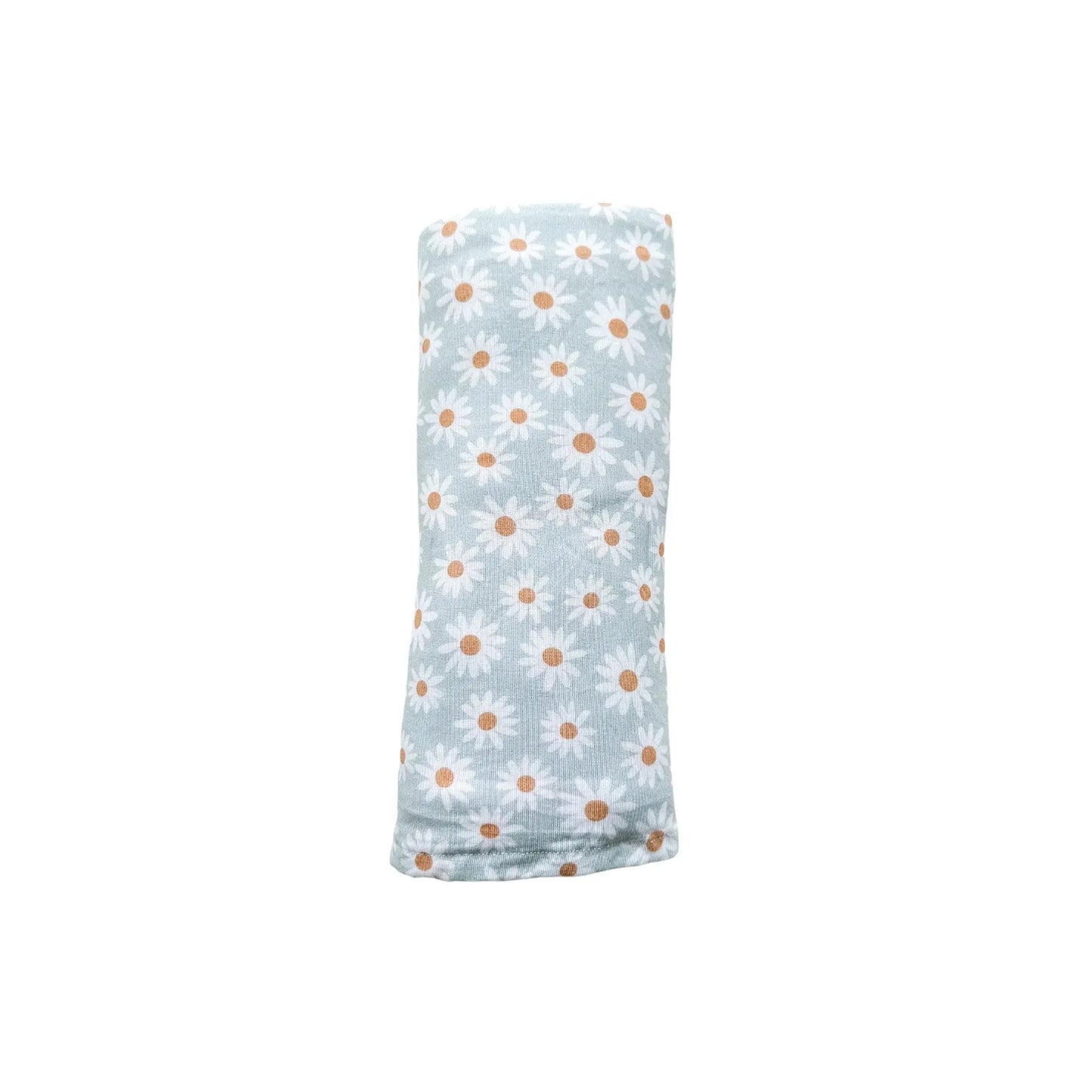 Bamboo Stretch Swaddle - Blue Daisy Harp Angel Boutique