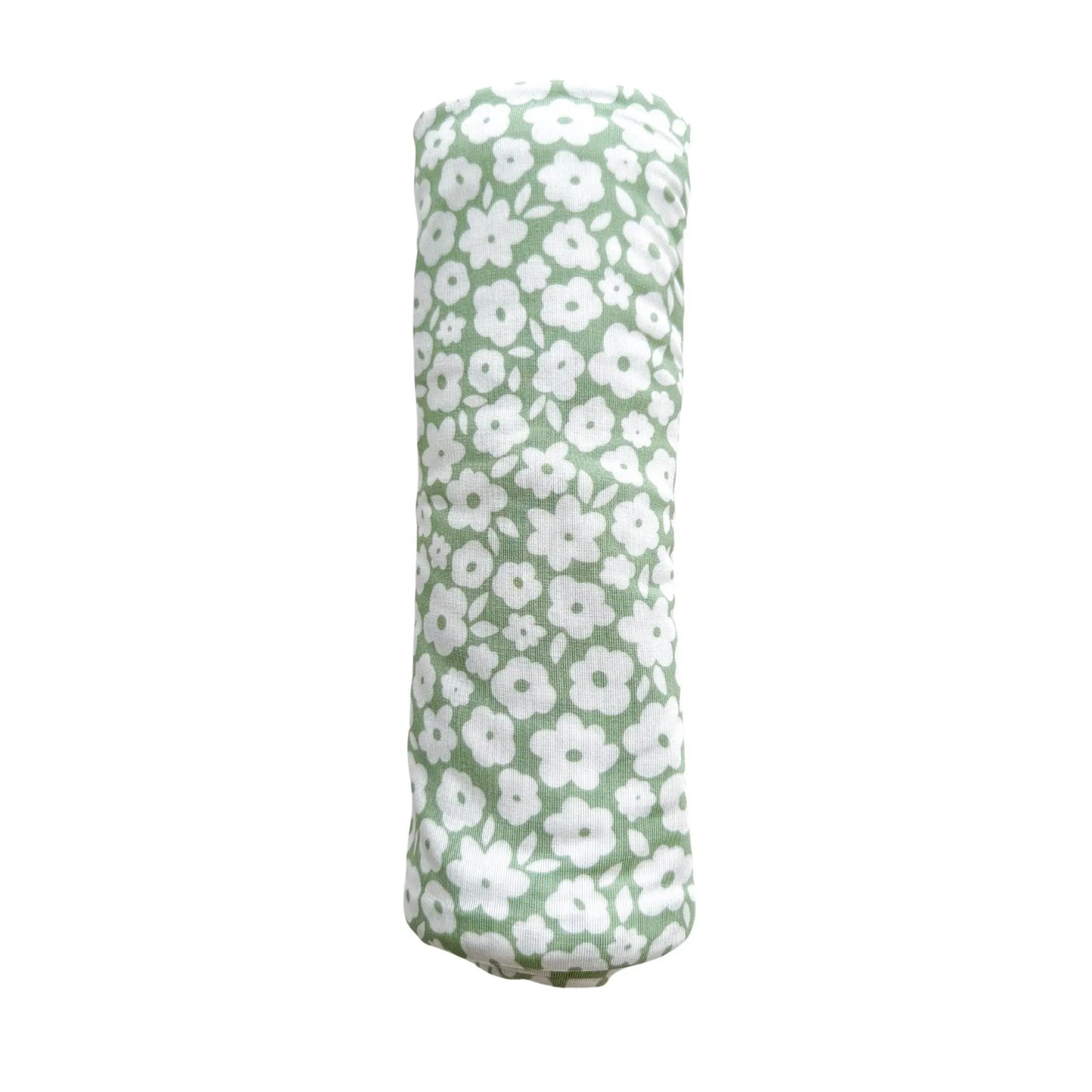 Bamboo Stretch Swaddle - Sage Ditsy Floral Harp Angel Boutique