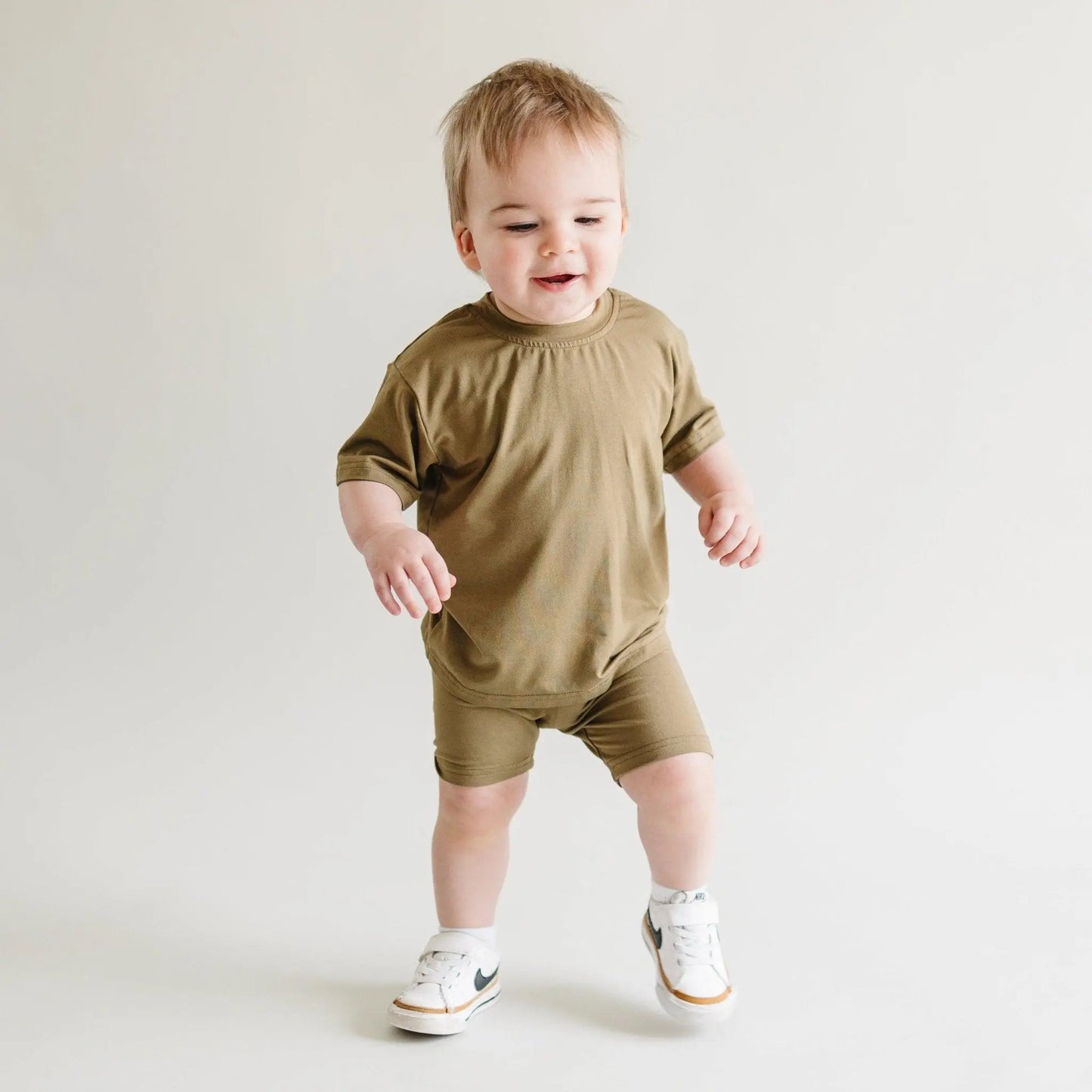 Little Joy Co. Bamboo Tee and Bike Shorts Set Sold Separates for Mix - Apparel & Accessories > Clothing > Baby & Toddler Clothing > Baby & Toddler Outfits