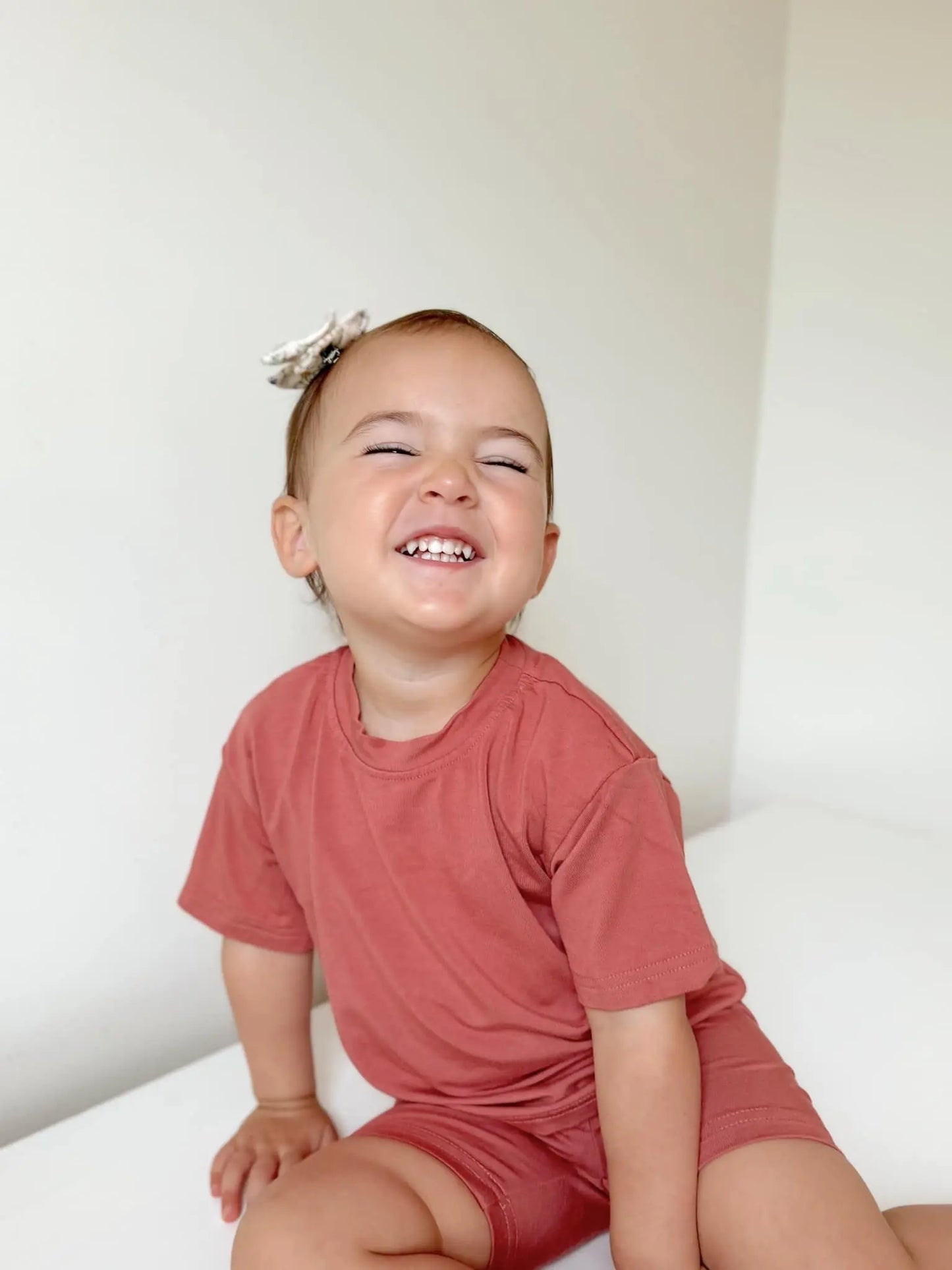 Little Joy Co. Bamboo Tee and Bike Shorts Set Sold Separates for Mix - Apparel & Accessories > Clothing > Baby & Toddler Clothing > Baby & Toddler Outfits