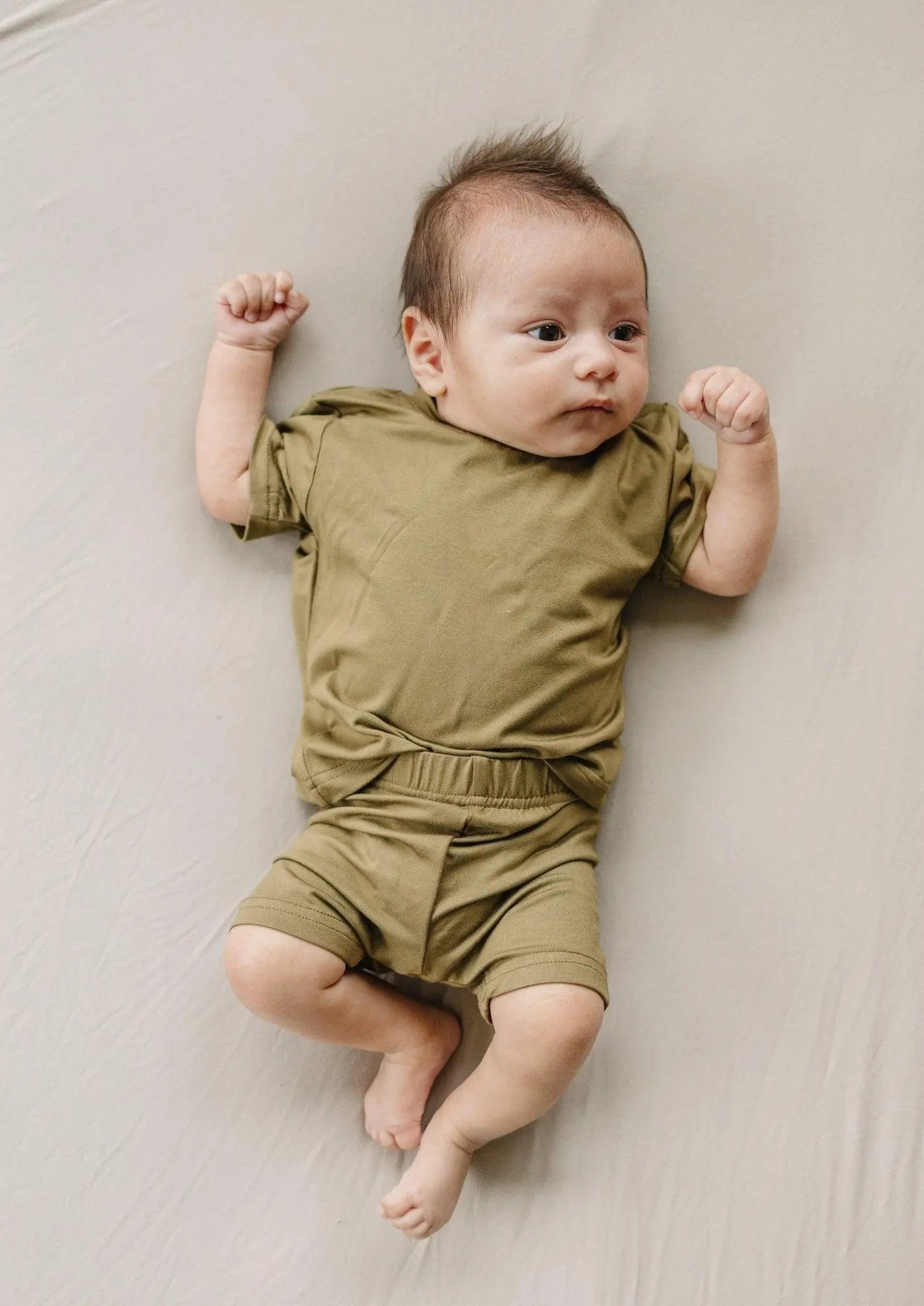 Little Joy Co. Bamboo Tee and Bike Shorts Set Sold Separates for Mix - Apparel & Accessories > Clothing > Baby & Toddler Clothing > Baby & Toddler Outfits