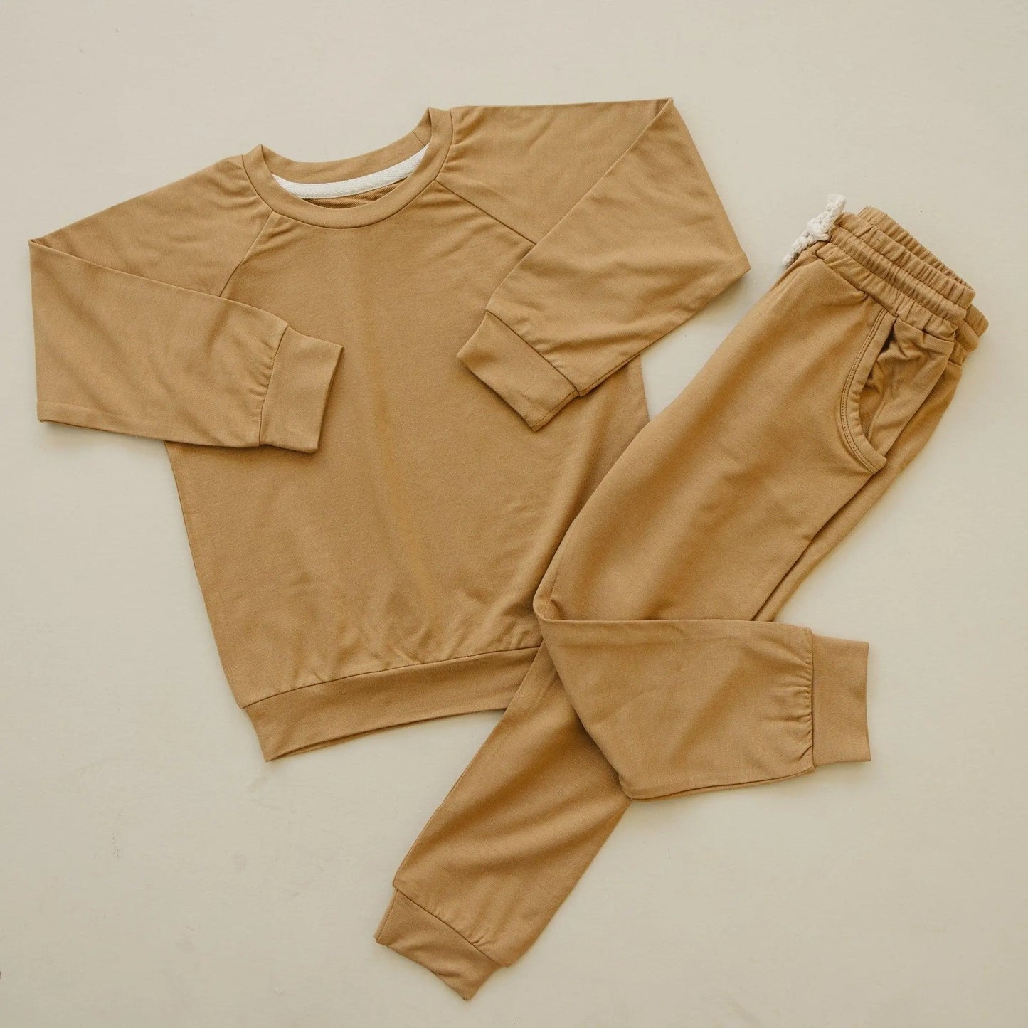 Little Joy Co. Lux Bamboo Terry Crewneck Sweatshirt With Stretch Comfort - Apparel & Accessories > Clothing > Baby & Toddler Clothing > Baby & Toddler Tops > Sweatshirts