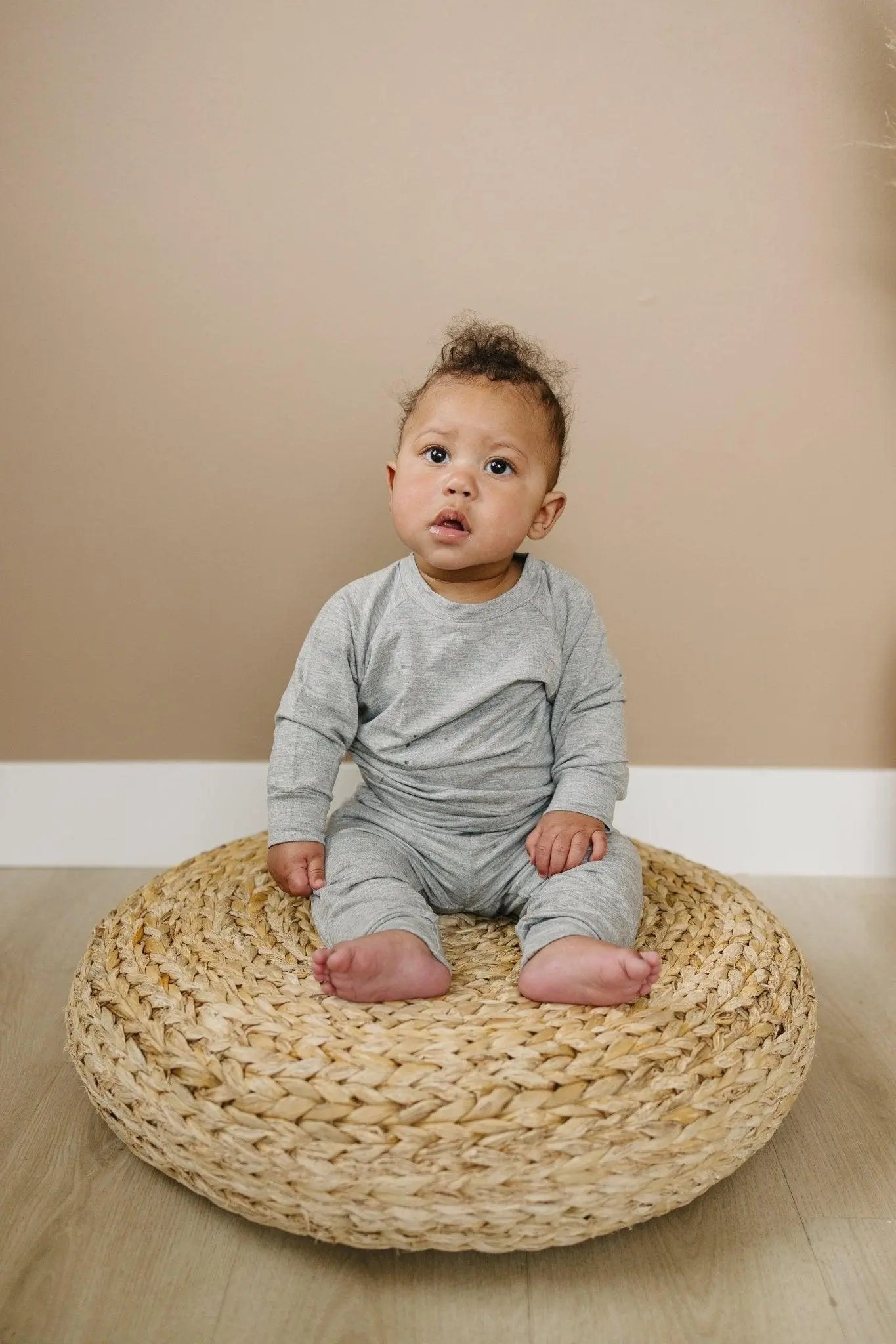 Little Joy Co. Lux Bamboo Terry Crewneck Sweatshirt With Stretch Comfort - Apparel & Accessories > Clothing > Baby & Toddler Clothing > Baby & Toddler Tops > Sweatshirts
