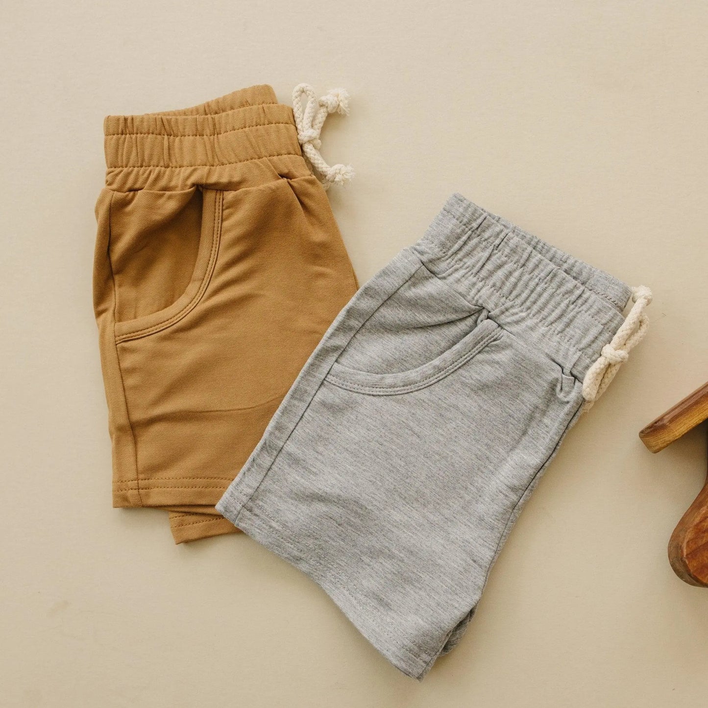 Little Joy Co. Bamboo Terry Drawstring Shorts for All Day Comfort Fit - Apparel & Accessories > Clothing > Baby & Toddler Clothing > Baby & Toddler Bottoms