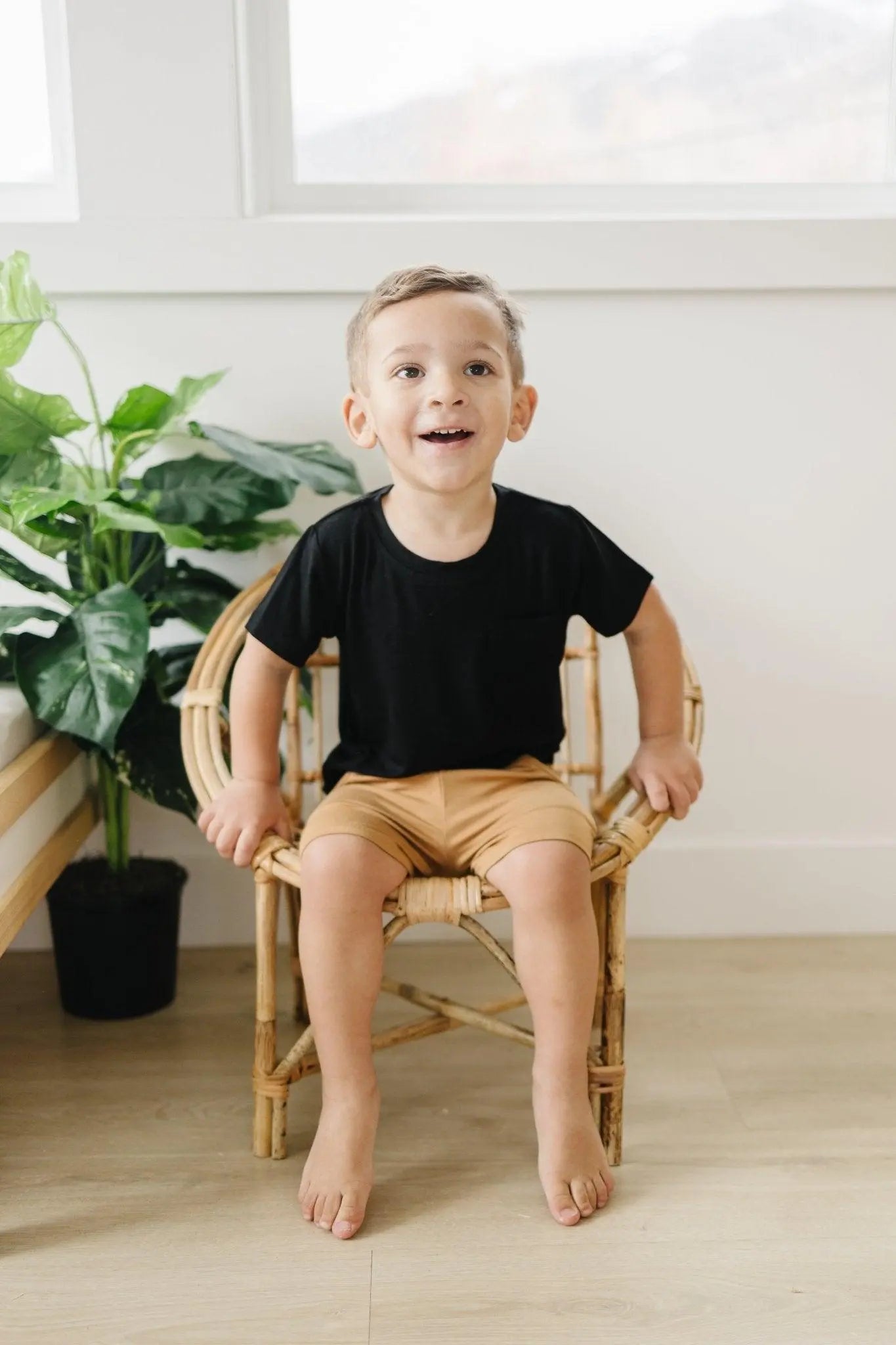 Little Joy Co. Bamboo Terry Drawstring Shorts for All Day Comfort Fit - Apparel & Accessories > Clothing > Baby & Toddler Clothing > Baby & Toddler Bottoms