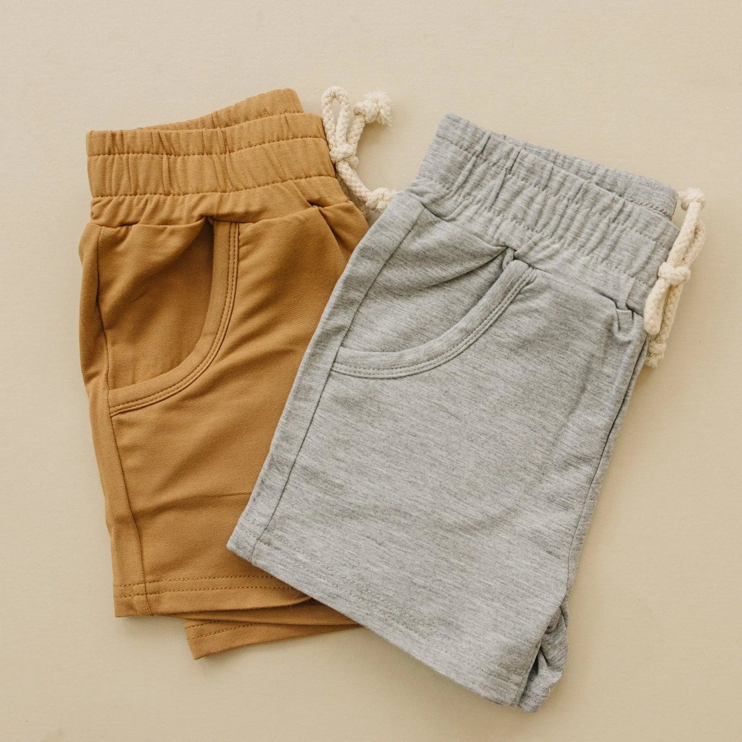 Little Joy Co. Bamboo Terry Drawstring Shorts for All Day Comfort Fit - Apparel & Accessories > Clothing > Baby & Toddler Clothing > Baby & Toddler Bottoms