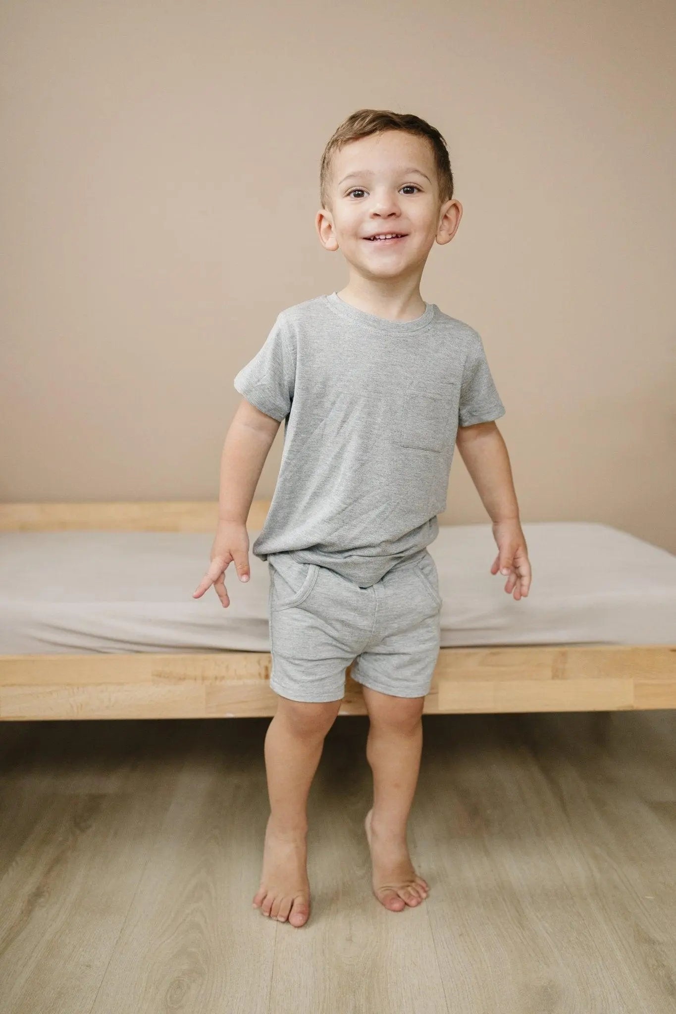 Little Joy Co. Bamboo Terry Drawstring Shorts for All Day Comfort Fit - Apparel & Accessories > Clothing > Baby & Toddler Clothing > Baby & Toddler Bottoms