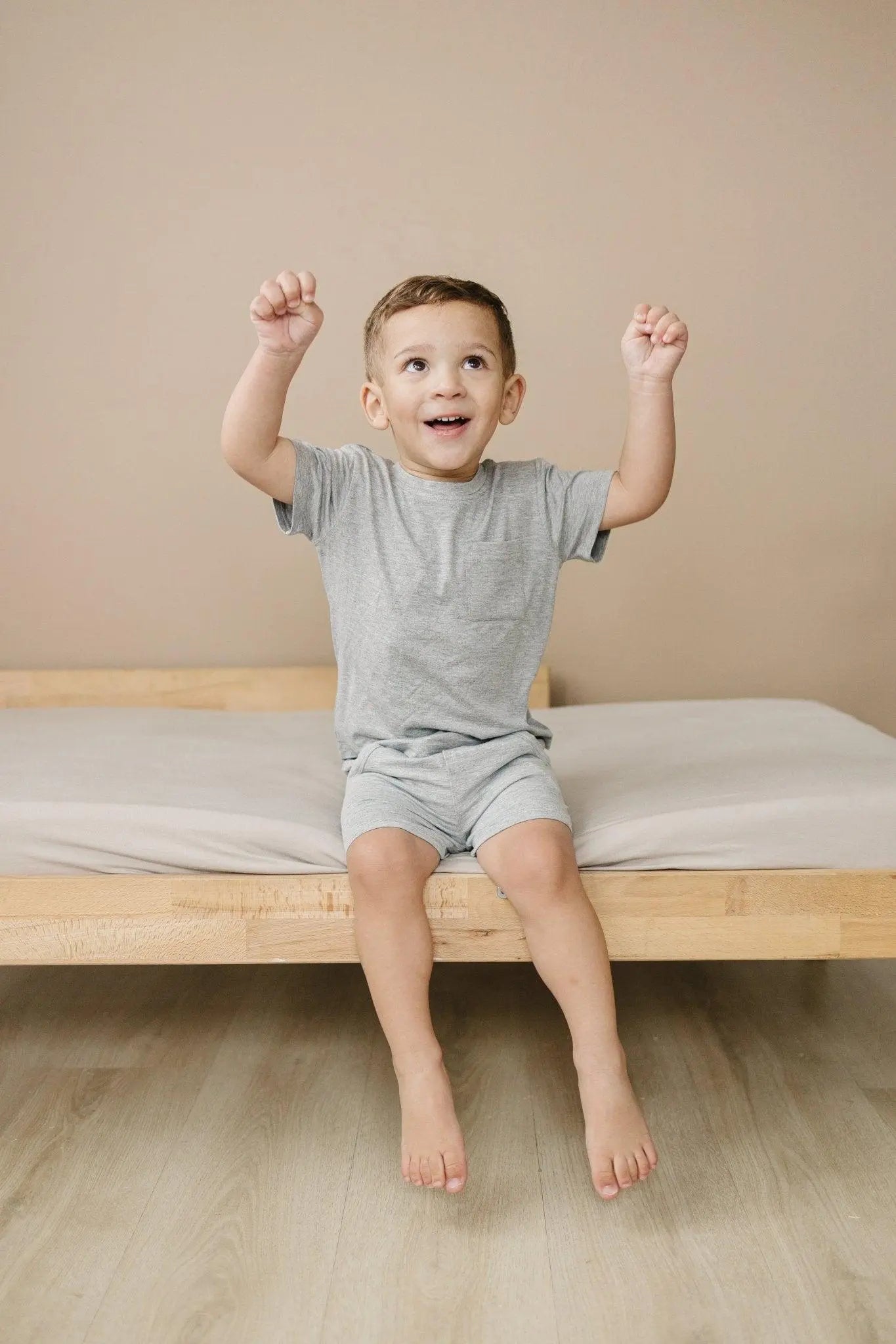Little Joy Co. Bamboo Terry Drawstring Shorts for All Day Comfort Fit - Apparel & Accessories > Clothing > Baby & Toddler Clothing > Baby & Toddler Bottoms