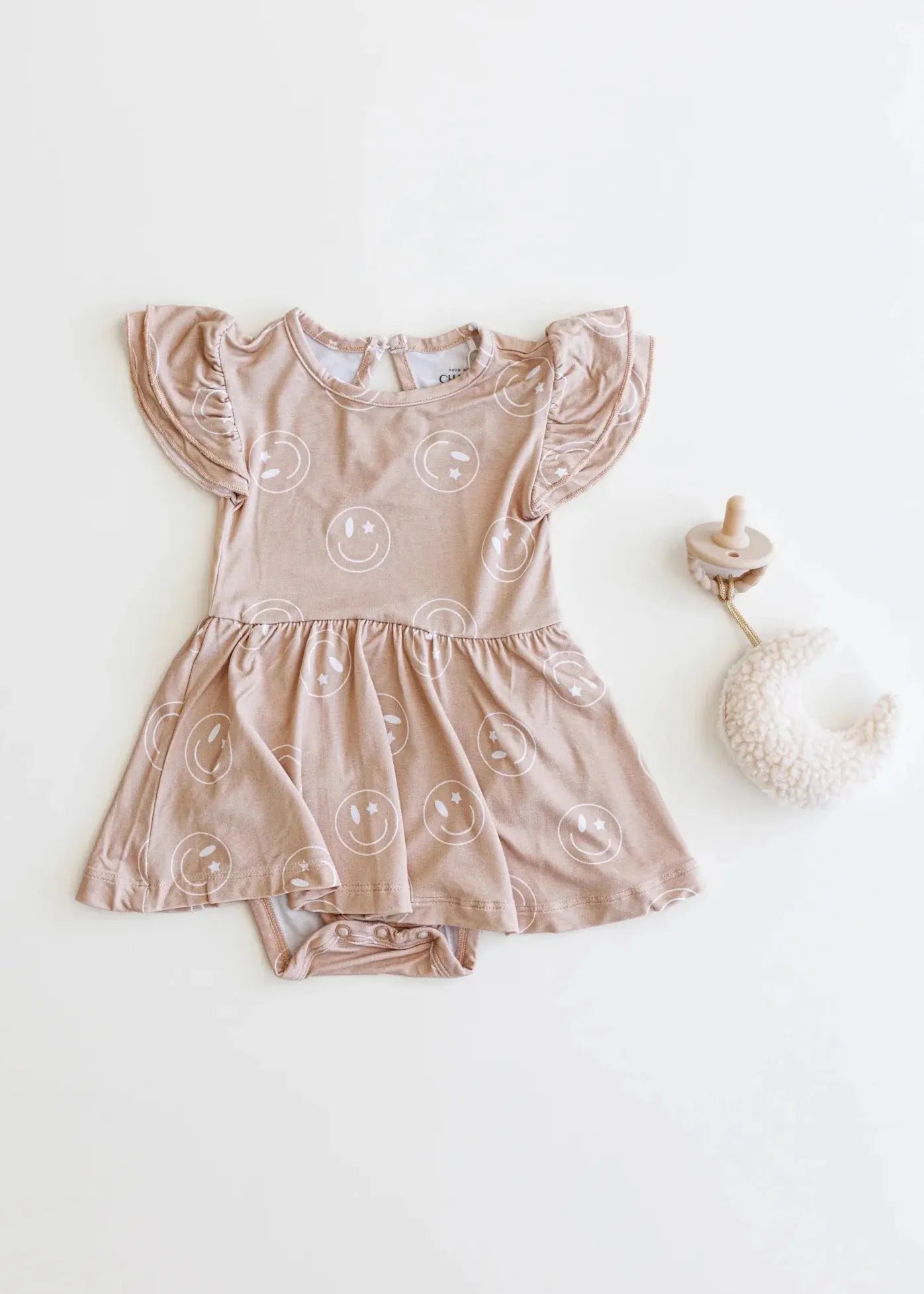 Bamboo Twirl Dress For Girls With Bodysuit Underlay Charlie Lou Baby Everetts Place: Online Boutique