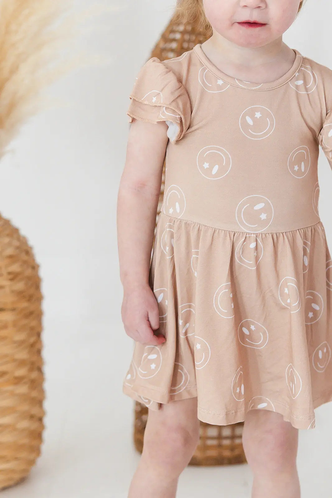 Bamboo Twirl Dress For Girls With Bodysuit Underlay Charlie Lou Baby Everetts Place: Online Boutique