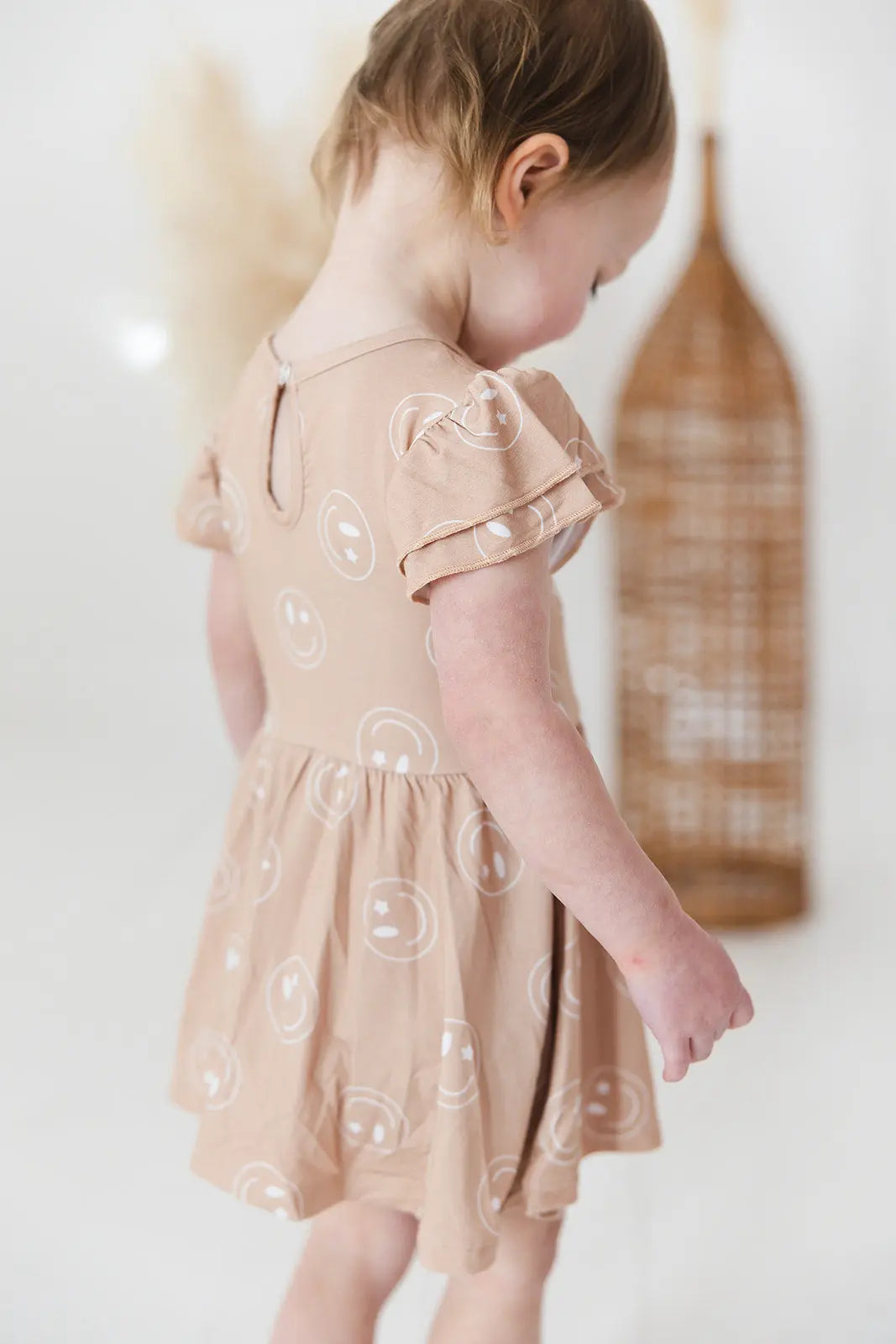 Bamboo Twirl Dress For Girls With Bodysuit Underlay Charlie Lou Baby Everetts Place: Online Boutique