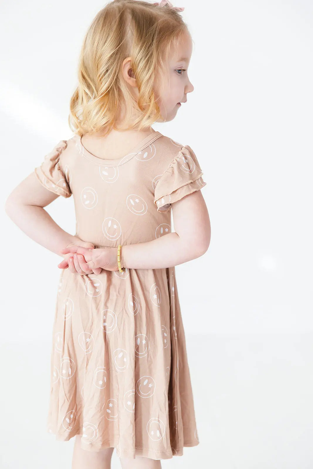 Bamboo Twirl Dress For Girls With Bodysuit Underlay Charlie Lou Baby Everetts Place: Online Boutique