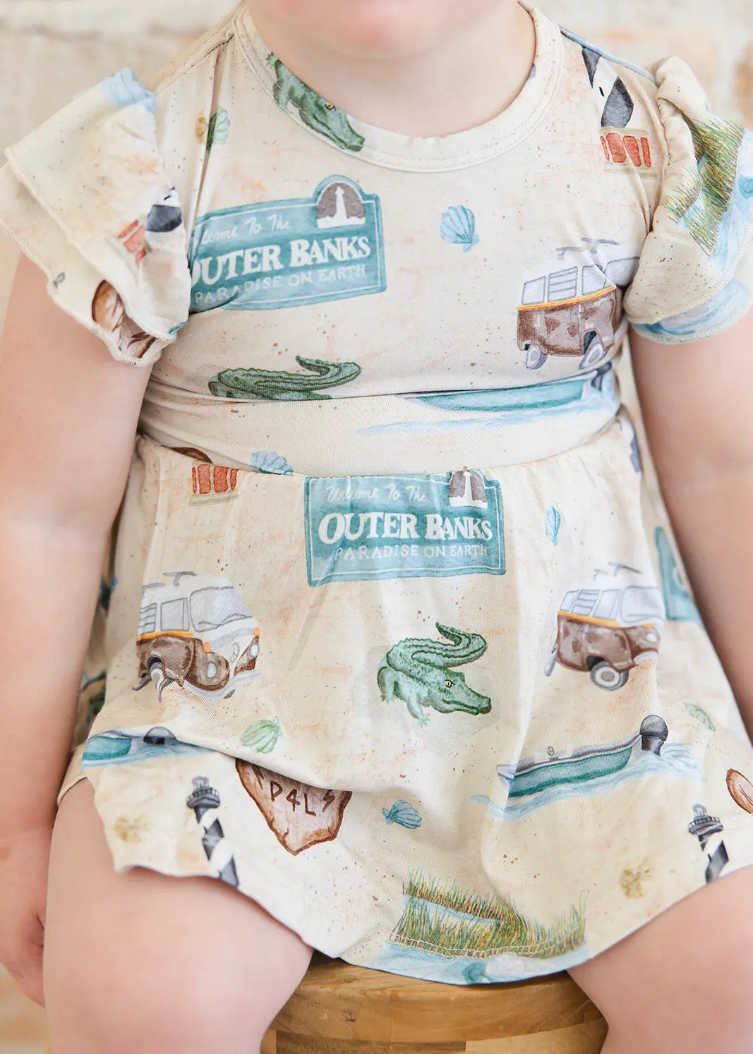 Bamboo Twirl Dress for Girls Outer Banks Collection Charlie Lou Baby Everetts Place: Online Boutique