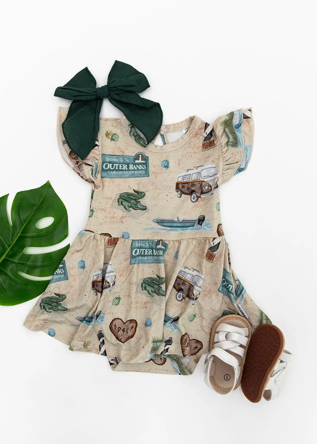 Bamboo Twirl Dress for Girls Outer Banks Collection Charlie Lou Baby Everetts Place: Online Boutique