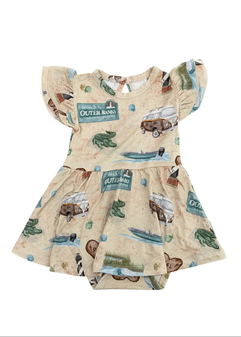 Bamboo Twirl Dress for Girls Outer Banks Collection Charlie Lou Baby Everetts Place: Online Boutique