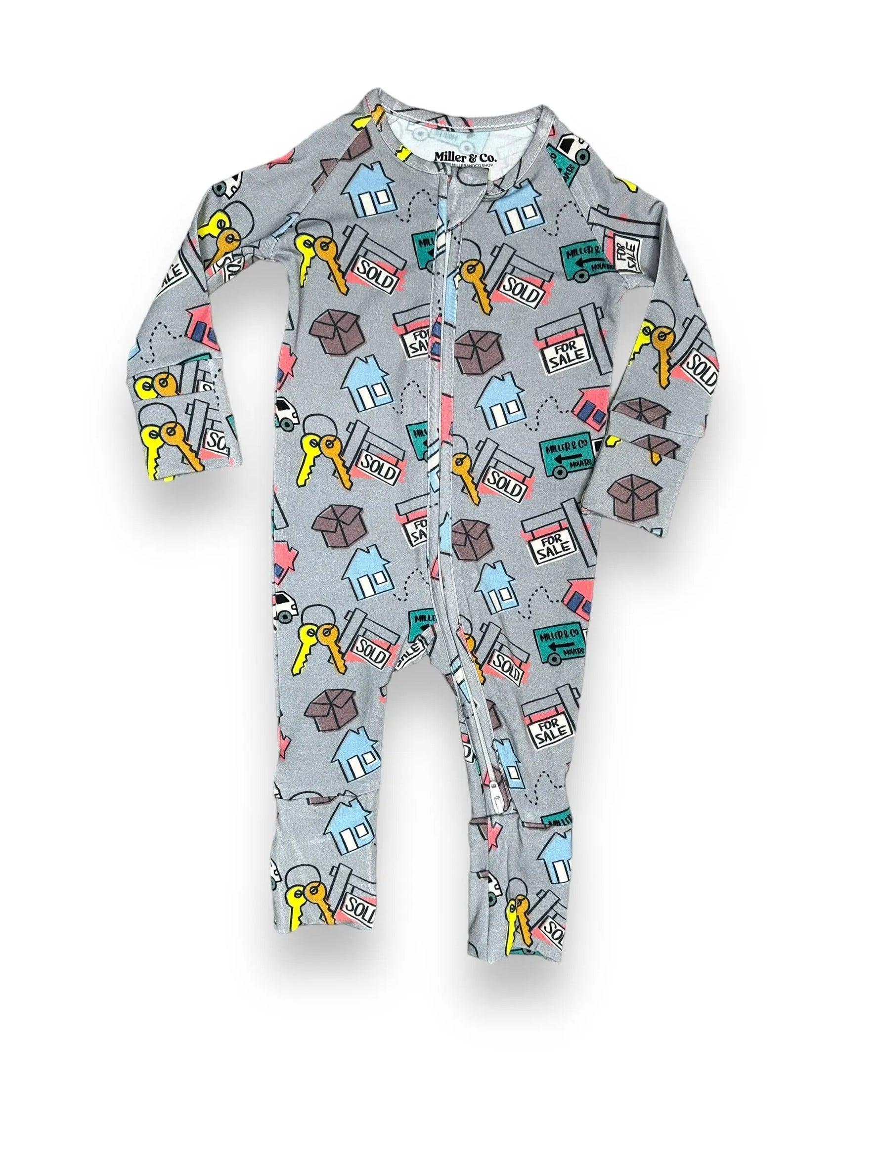 Bamboo Zipper Footie, Real Estate Miller & Co. Everetts Place Boutique