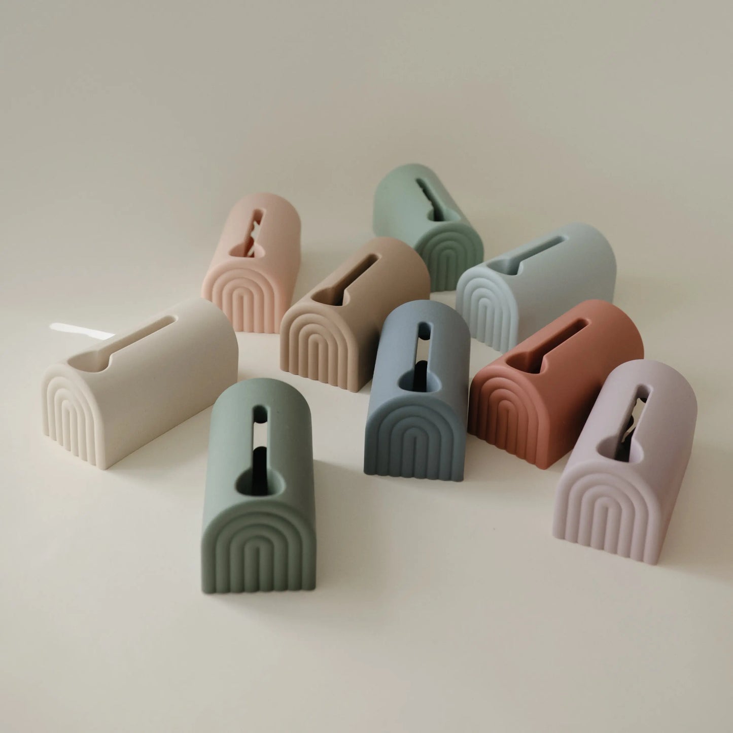 Bath Spout Cover with Playful Rainbow Arches for Child Safety and Fun Mushie Everetts Place: Online Boutique