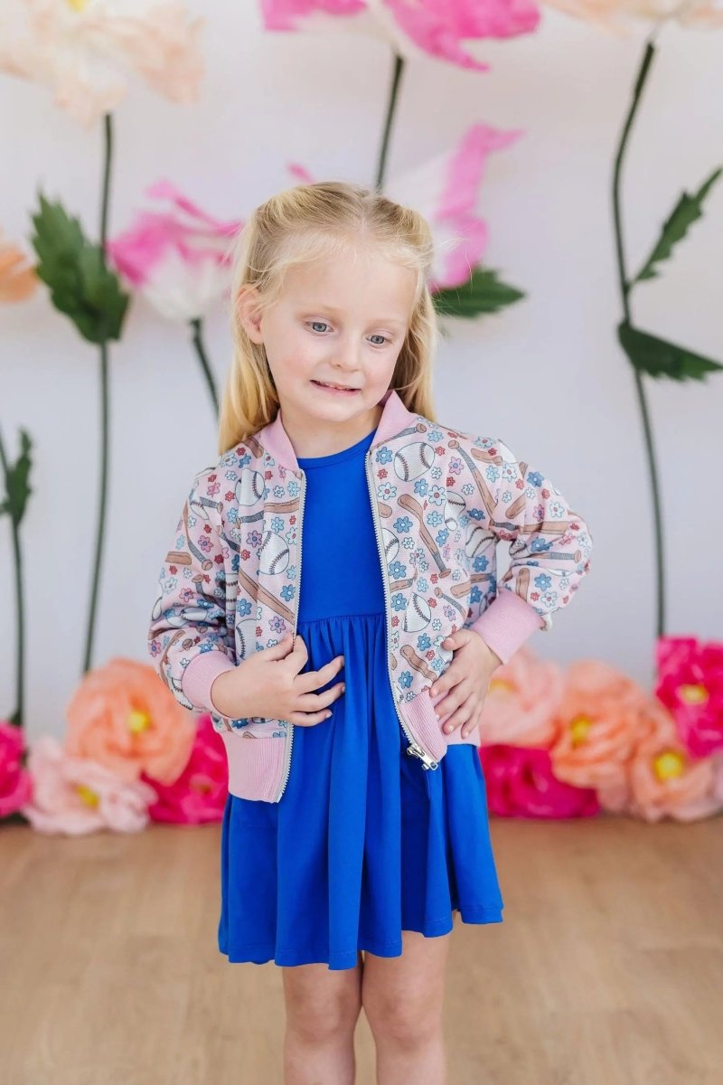 Mila & Rose ® Batter Up Shimmer Satin Jacket Mila Rose Collection - Everetts Place Boutique -