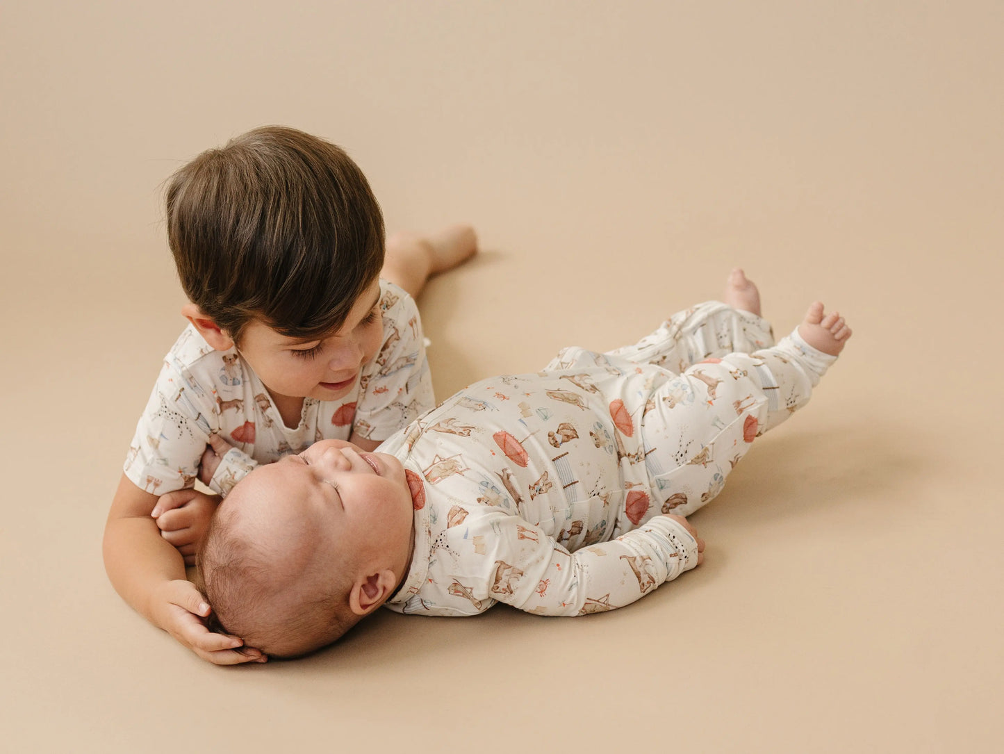 Beach Pawty 2pc Bamboo Pajamas Little Joy Co. Everetts Place: Online Boutique
