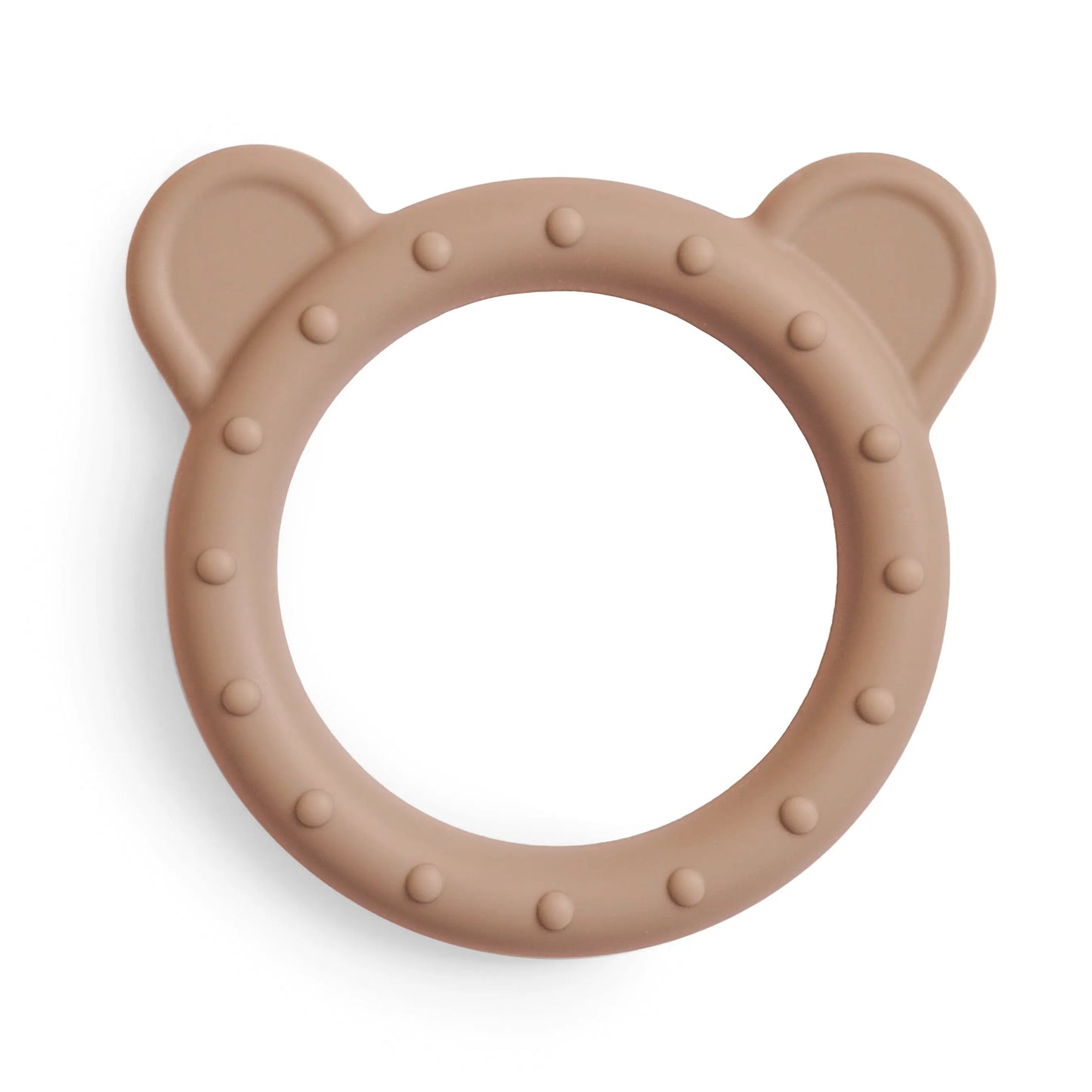 Bear Teether for Babies 100 Percent Non-Toxic Food-Grade Silicone Easy Grasp Design Stylish Colors Mushie Everetts Place: Online Boutique