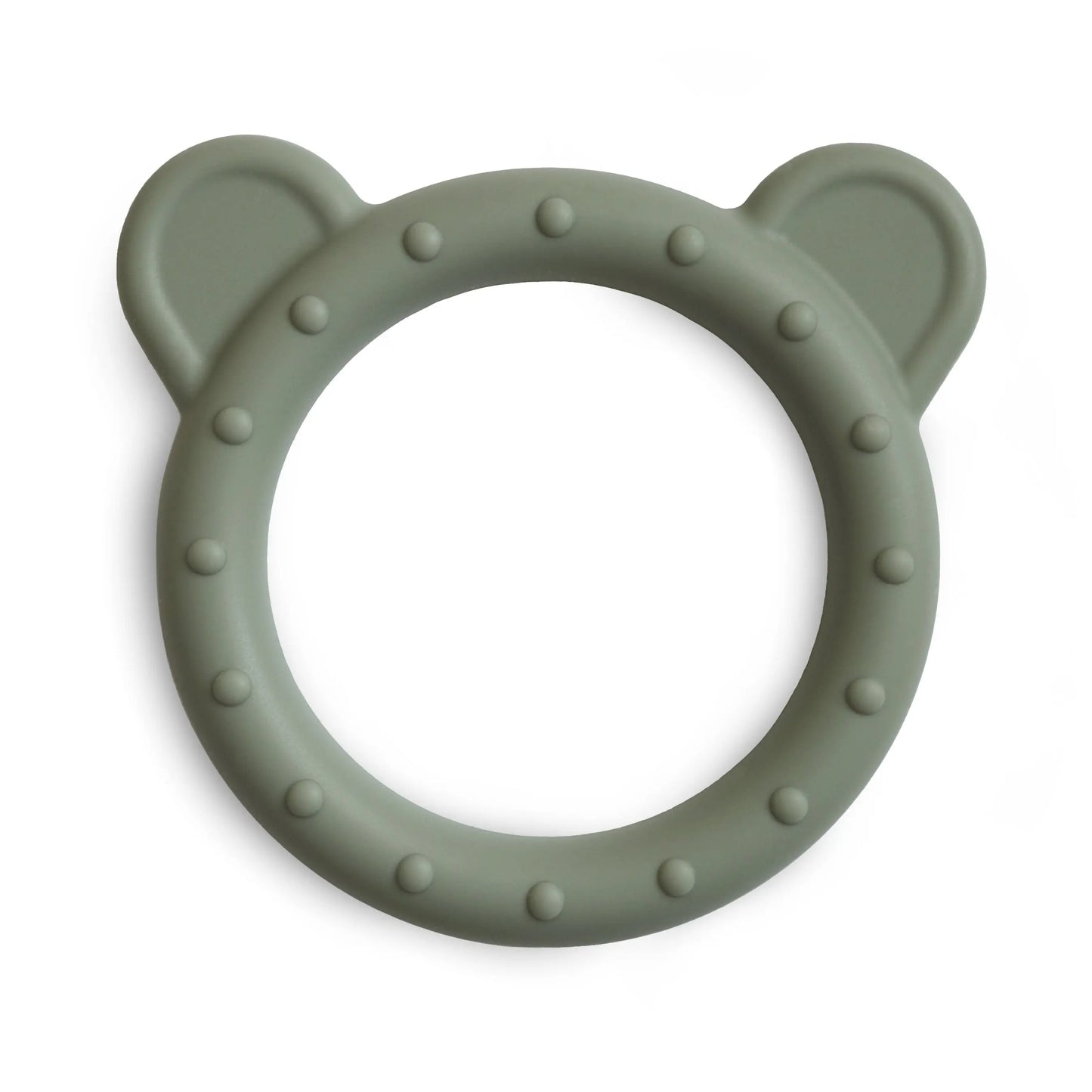 Bear Teether for Babies 100 Percent Non-Toxic Food-Grade Silicone Easy Grasp Design Stylish Colors Mushie Everetts Place: Online Boutique