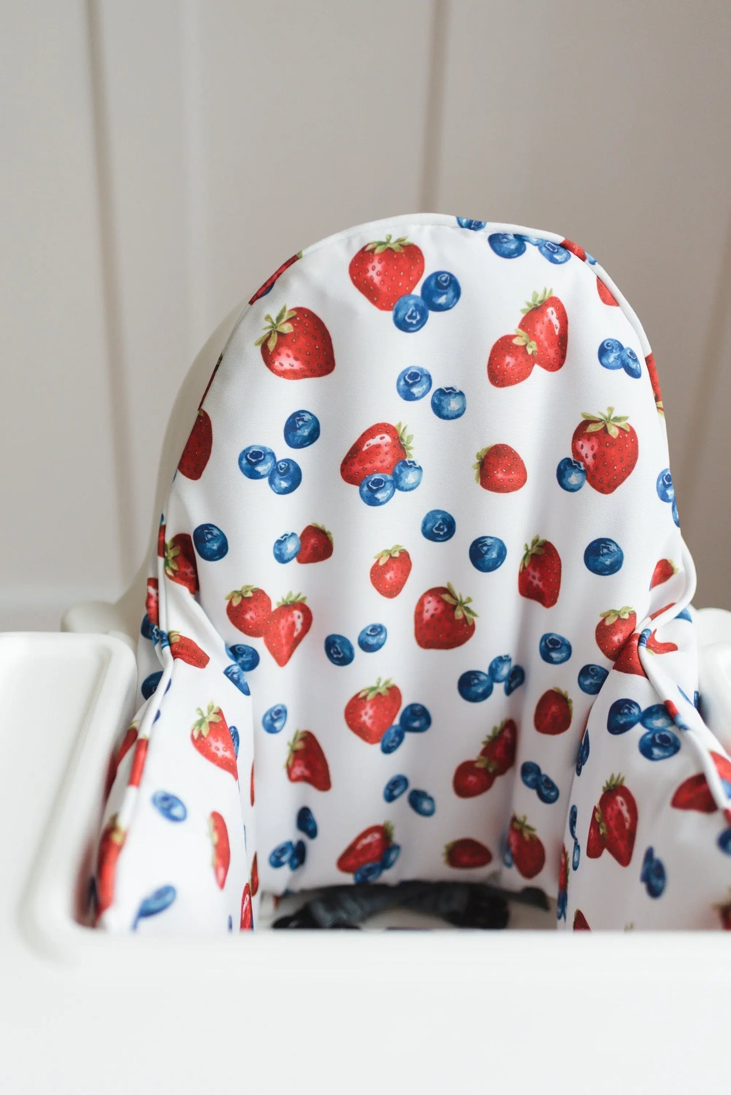 Little Joy Co. Berries Cushion Cover For IKEA Antilop Highchair Wipeable - Furniture > Baby & Toddler Furniture > High Chair & Booster Seat Accessories