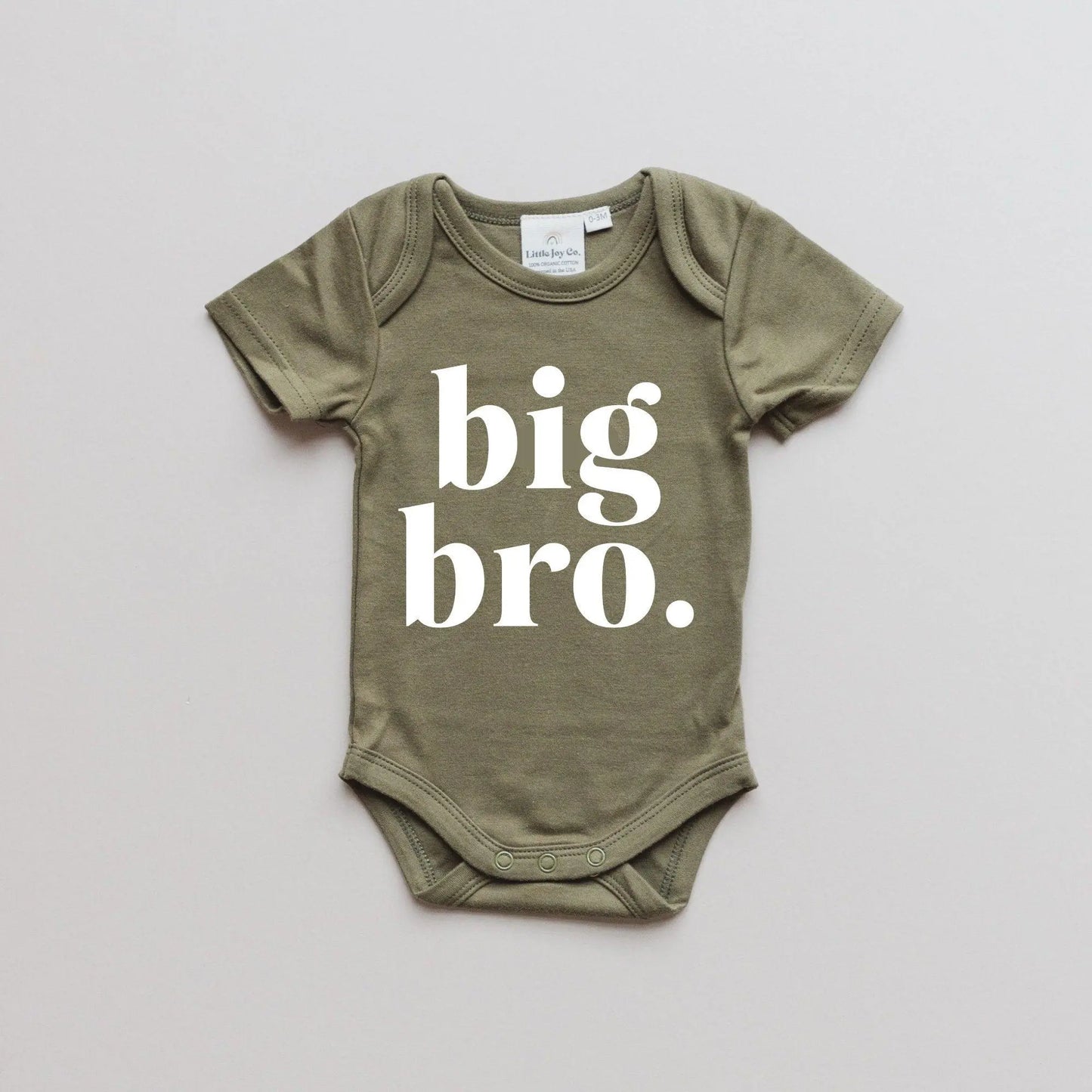 Little Joy Co. Big Bro Organic Cotton Bodysuit More Colors Available -
