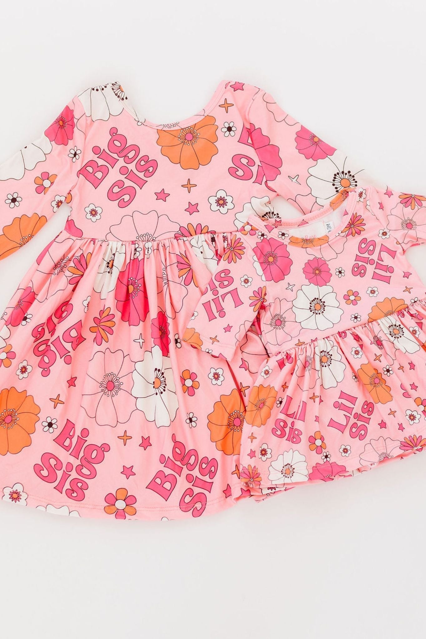 Mila & Rose ® Sale Big Sis Floral Twirl Dress For Girls Mila Rose - Apparel & Accessories > Clothing > Dresses Twirl Dress 3/4