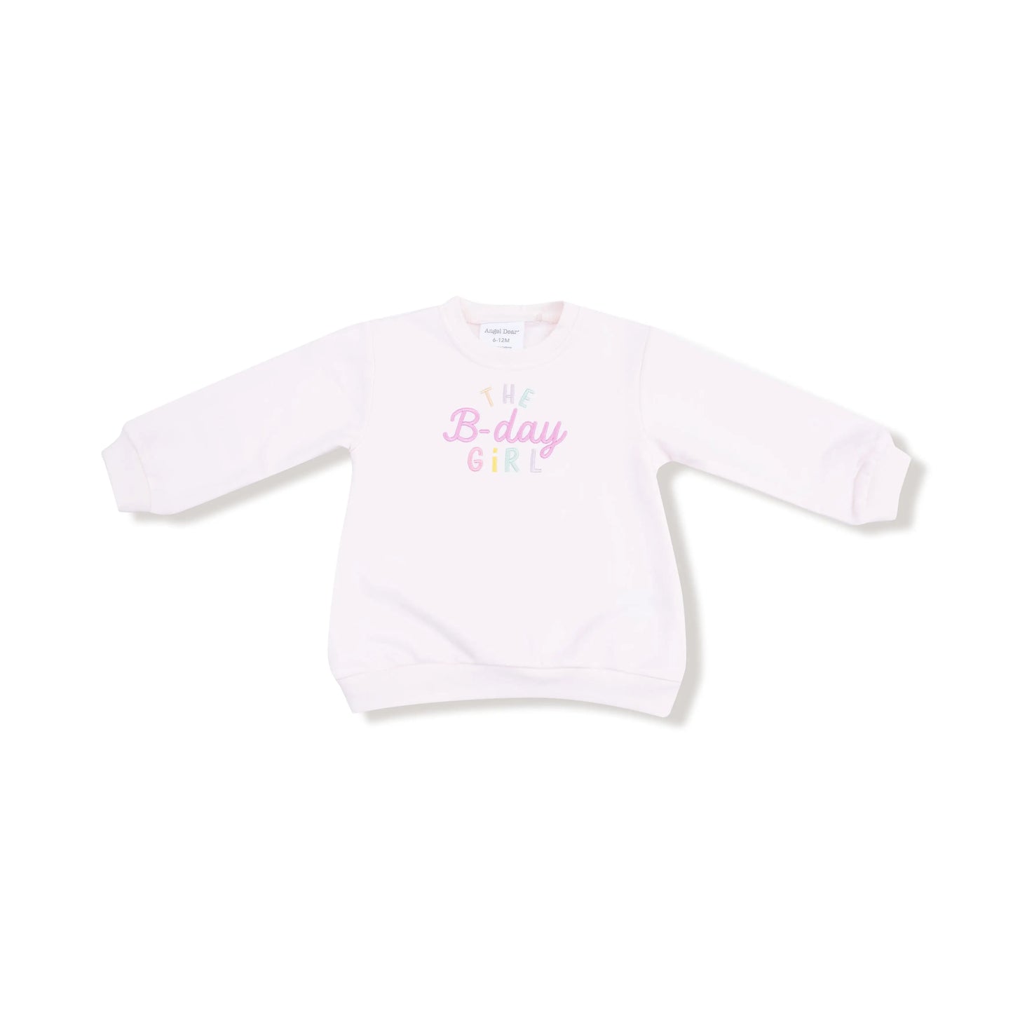 Angel Dear Birthday Vibes Oversized Sweatshirt For Girls Gift Idea - Apparel & Accessories > Clothing > Baby & Toddler Clothing > Baby & Toddler Tops > Sweatshirts 410