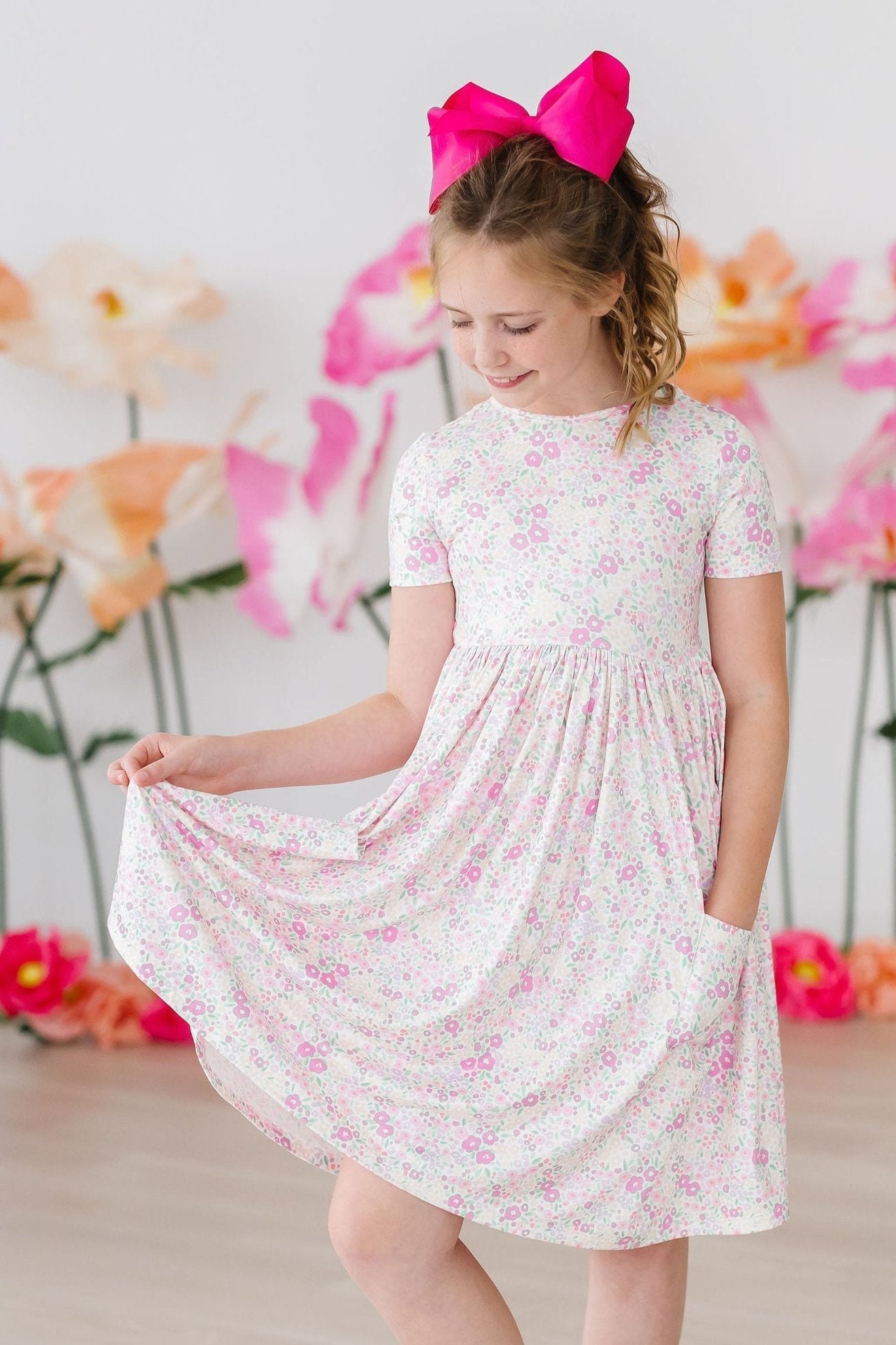 Blooming Beauty Pocket Twirl Dress For Girls Mila And Rose Mila & Rose ® Everetts Place: Online Boutique