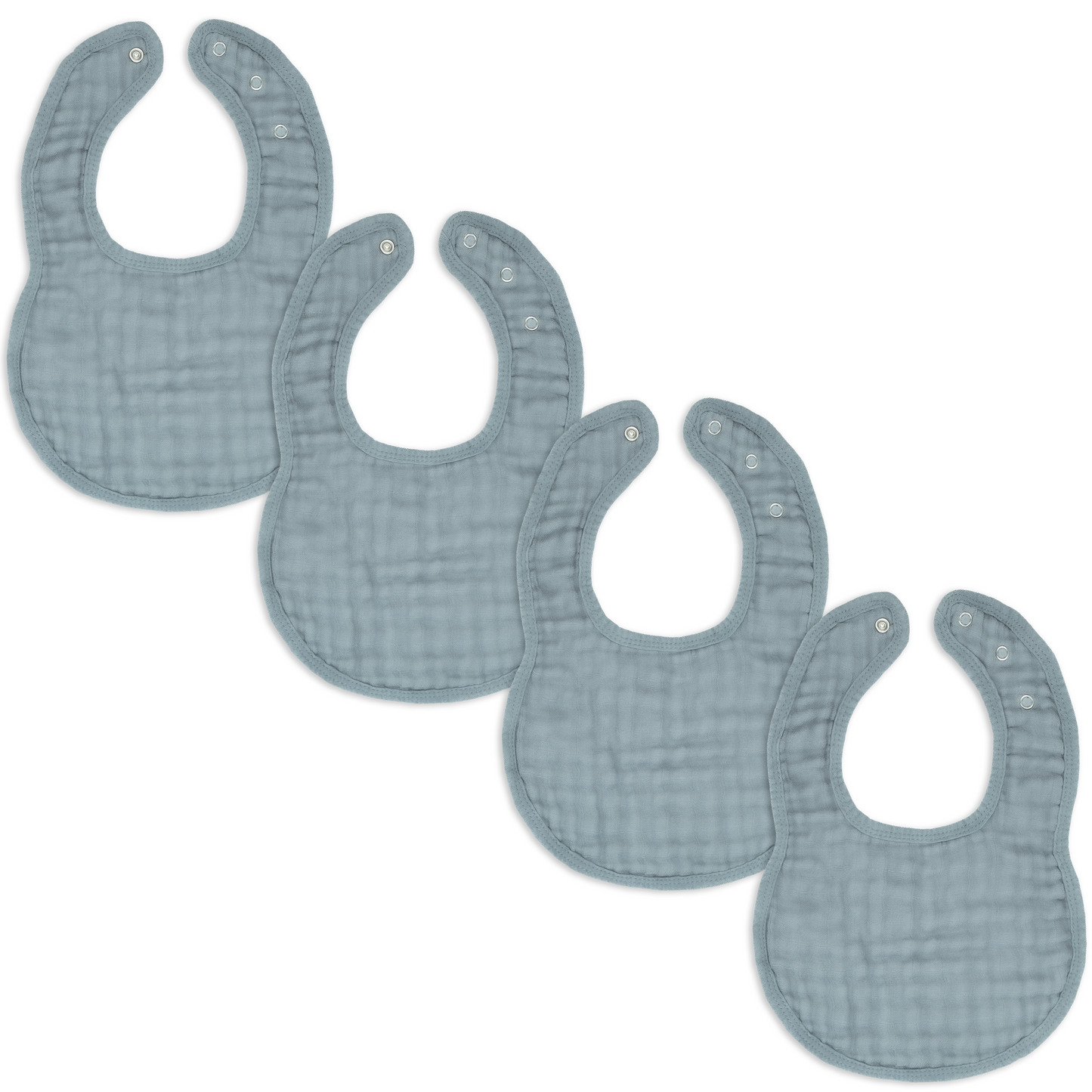 Muslin Bibs In Pacific Blue For Babies Bandana Drool Bibs Comfy Cubs Everetts Place: Online Boutique 16.99