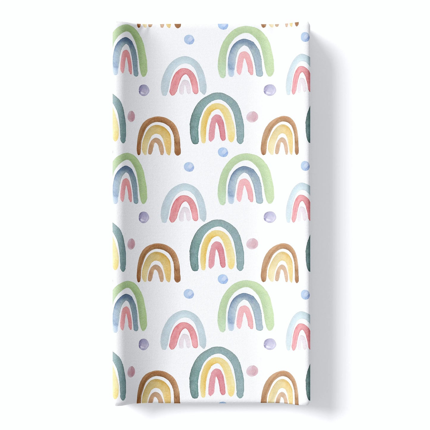 Changing Pad Cover - Blue Rainbow Honey Lemonade