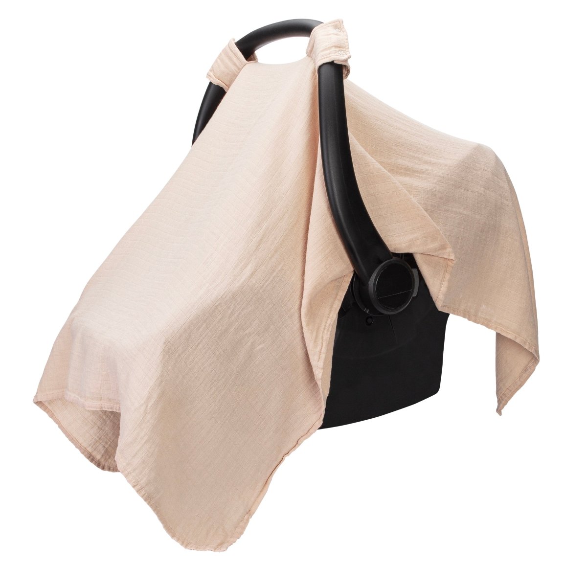Comfy Cubs Blush Breathable Baby Car Seat Cover Soft Bamboo Muslin - Everetts Place Boutique -
