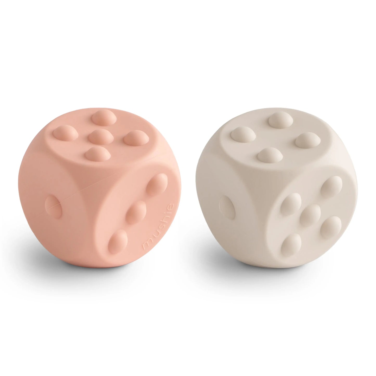 Mushie Dice Press Toy for Fine Motor Skill Development and Learning Mushie