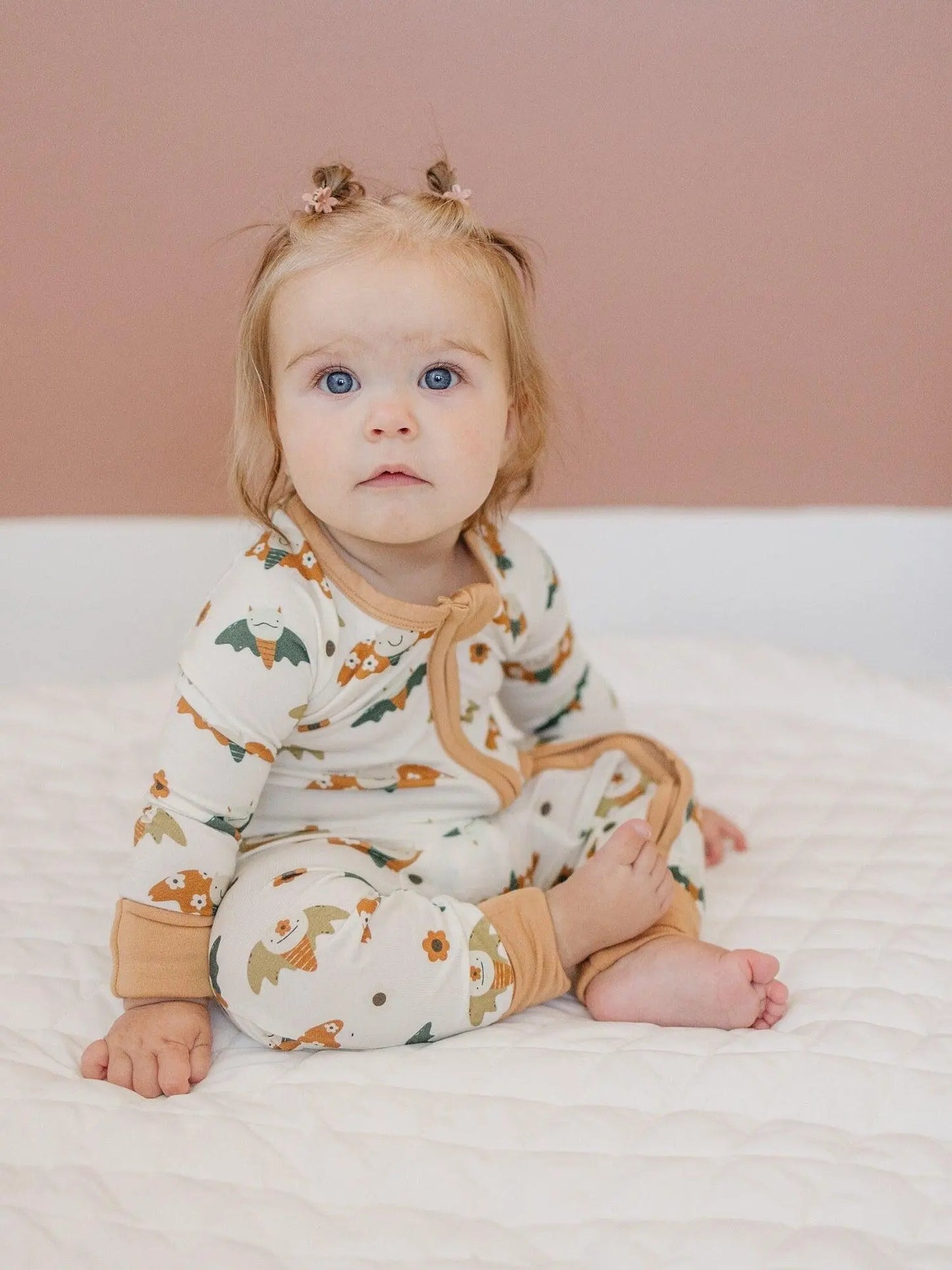 Little Joy Co. Boho Bats Bamboo Zippy Romper Soft Stretch For Babies - Apparel & Accessories > Clothing > Baby & Toddler Clothing > Baby & Toddler Sleepwear