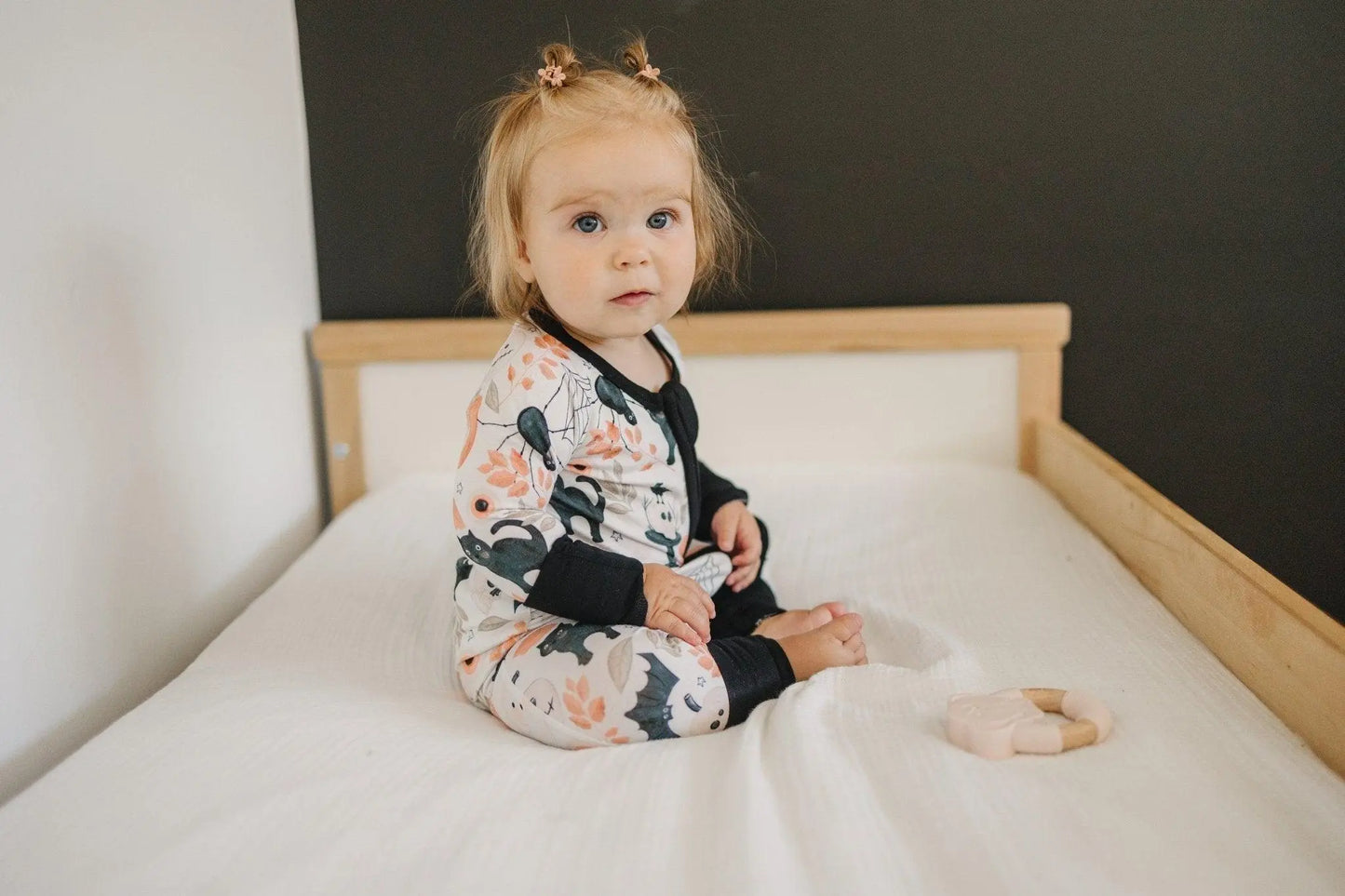 Little Joy Co. Boo Bash Bamboo Zippy Romper Pajamas For Newborn 0 3 Months - Apparel & Accessories > Clothing > Baby & Toddler Clothing > Baby & Toddler Outfits