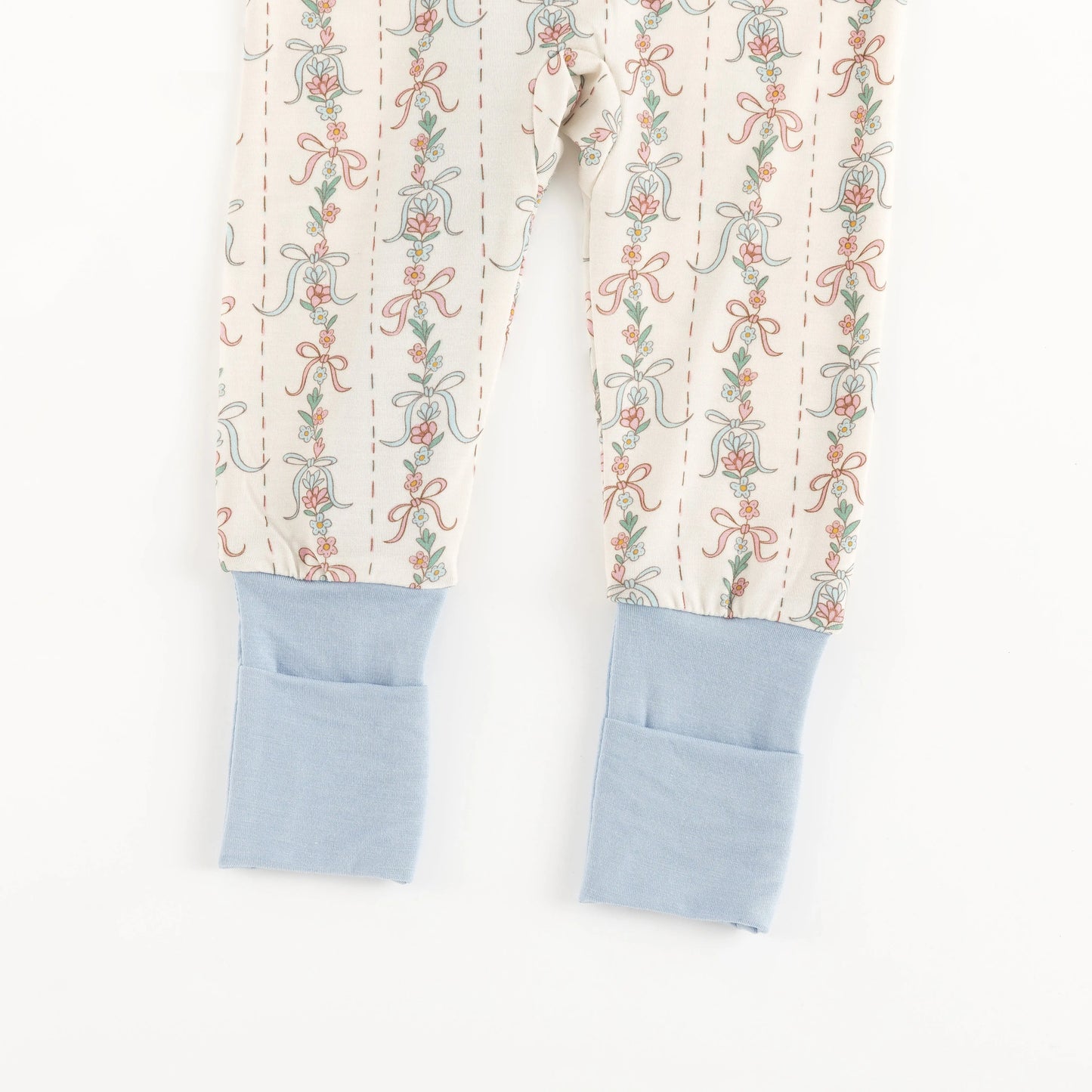 Bow Blossom Convertible Zip Footies For Babies Dreamlet Dreamlet Everetts Place: Online Boutique