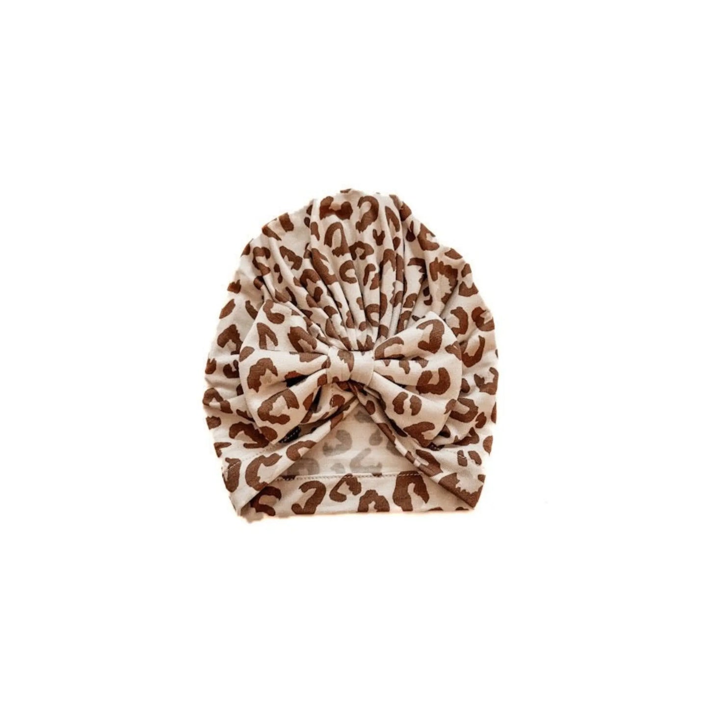 Bow Turban Hat - Leopard Harp Angel Boutique
