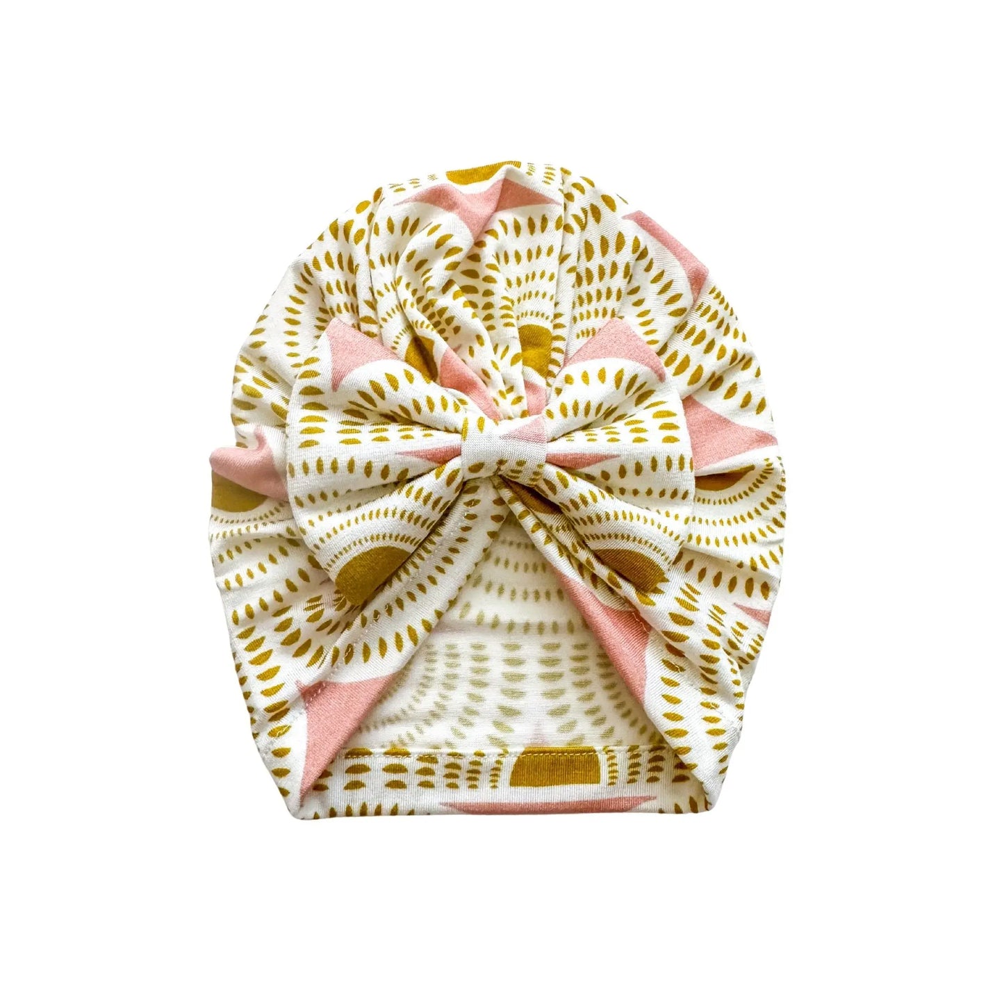 Bow Turban Hat - Vintage Sunshine Harp Angel Boutique