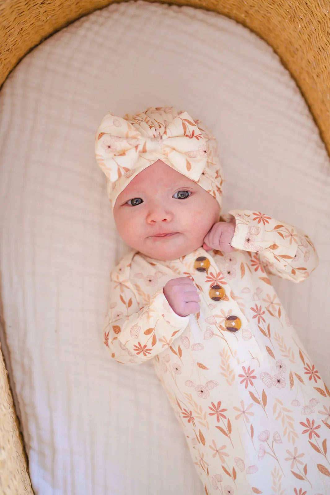 Bow Turban Hat - Wildflower Harp Angel Boutique