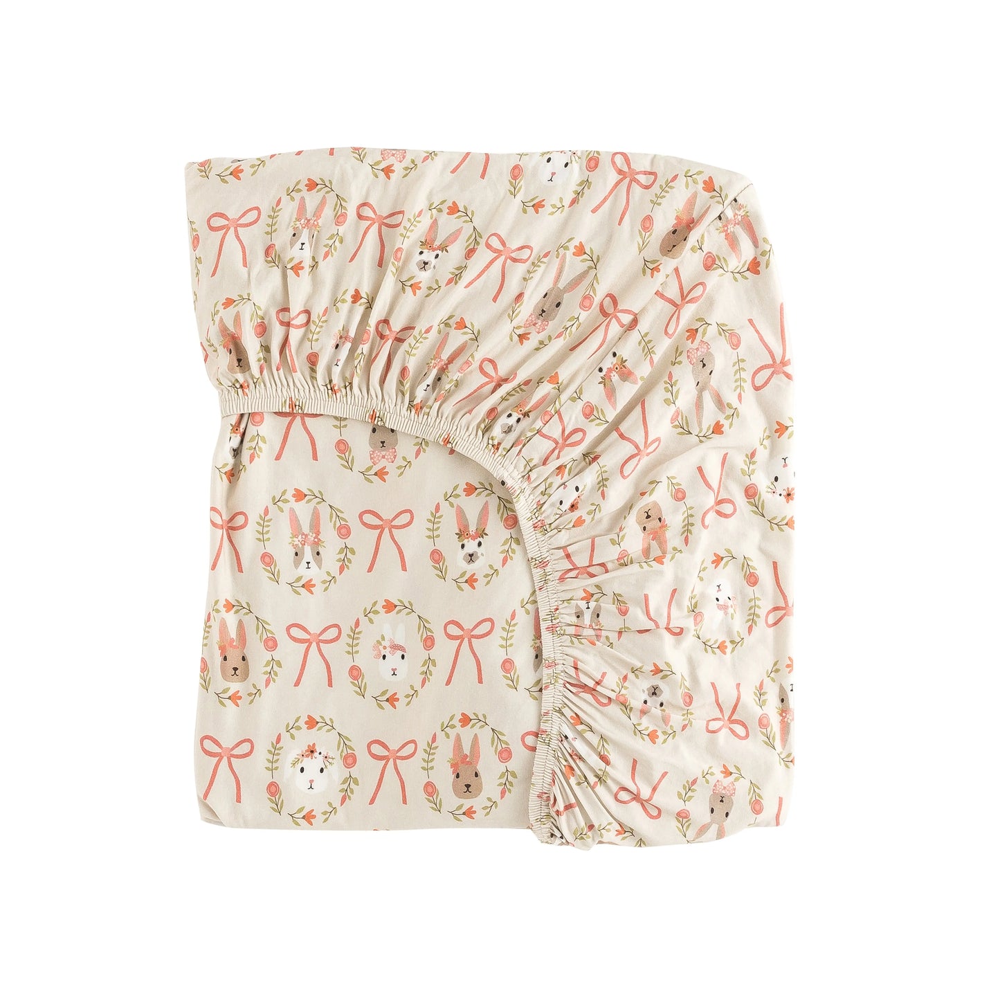 Bows & Bunnies (Crib Sheet) Dreamlet Everetts Place: Online Boutique