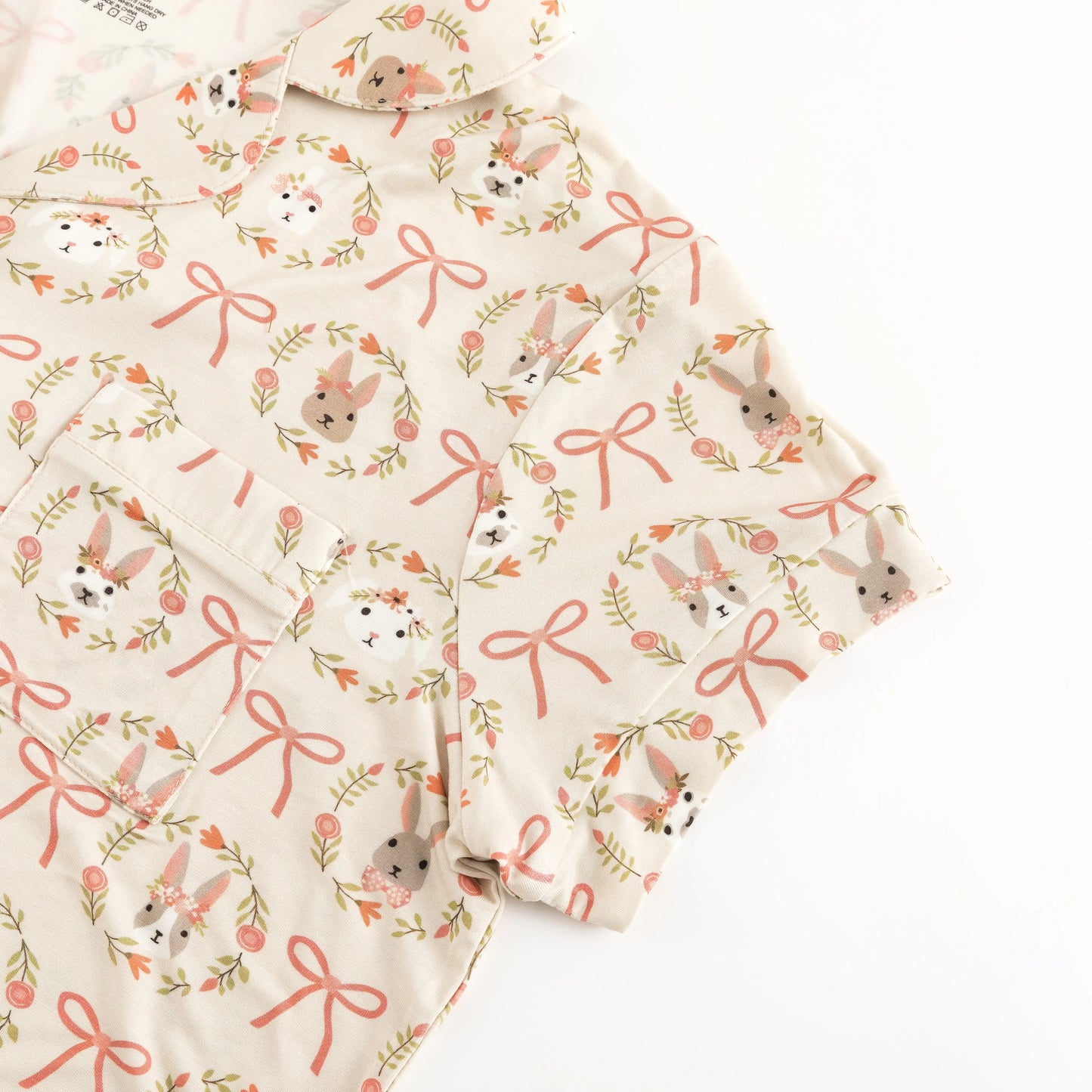 Bows & Bunnies (Women's Short Sleeve PJ) Dreamlet Everetts Place: Online Boutique