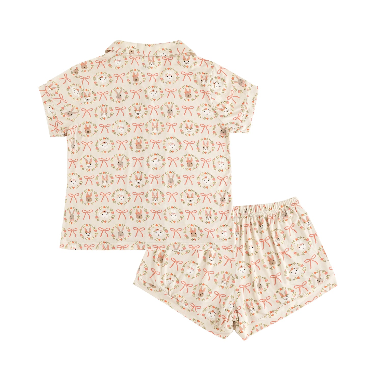 Bows & Bunnies (Women's Short Sleeve PJ) Dreamlet Everetts Place: Online Boutique
