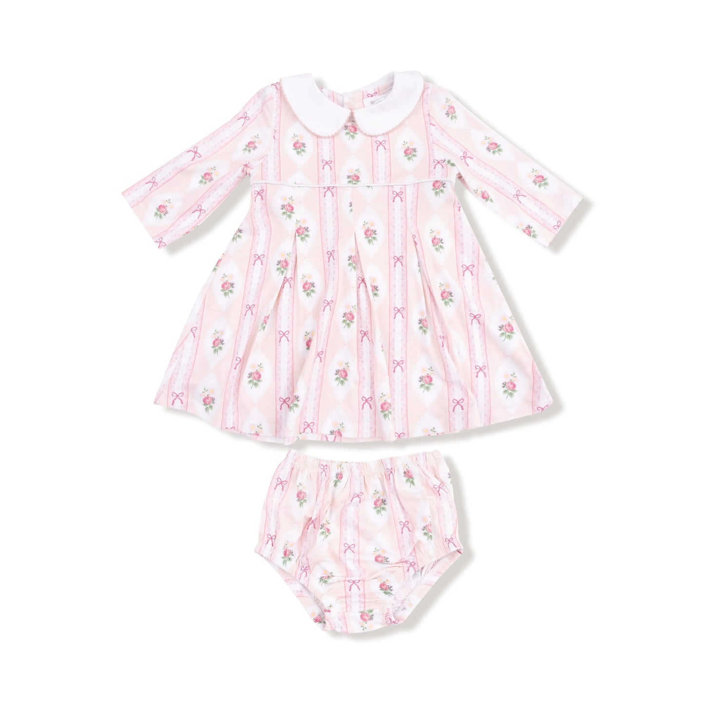 Box Pleat Dress With Peter Pan Collar And Diaper Cover Angel Dear Everetts Place: Online Boutique